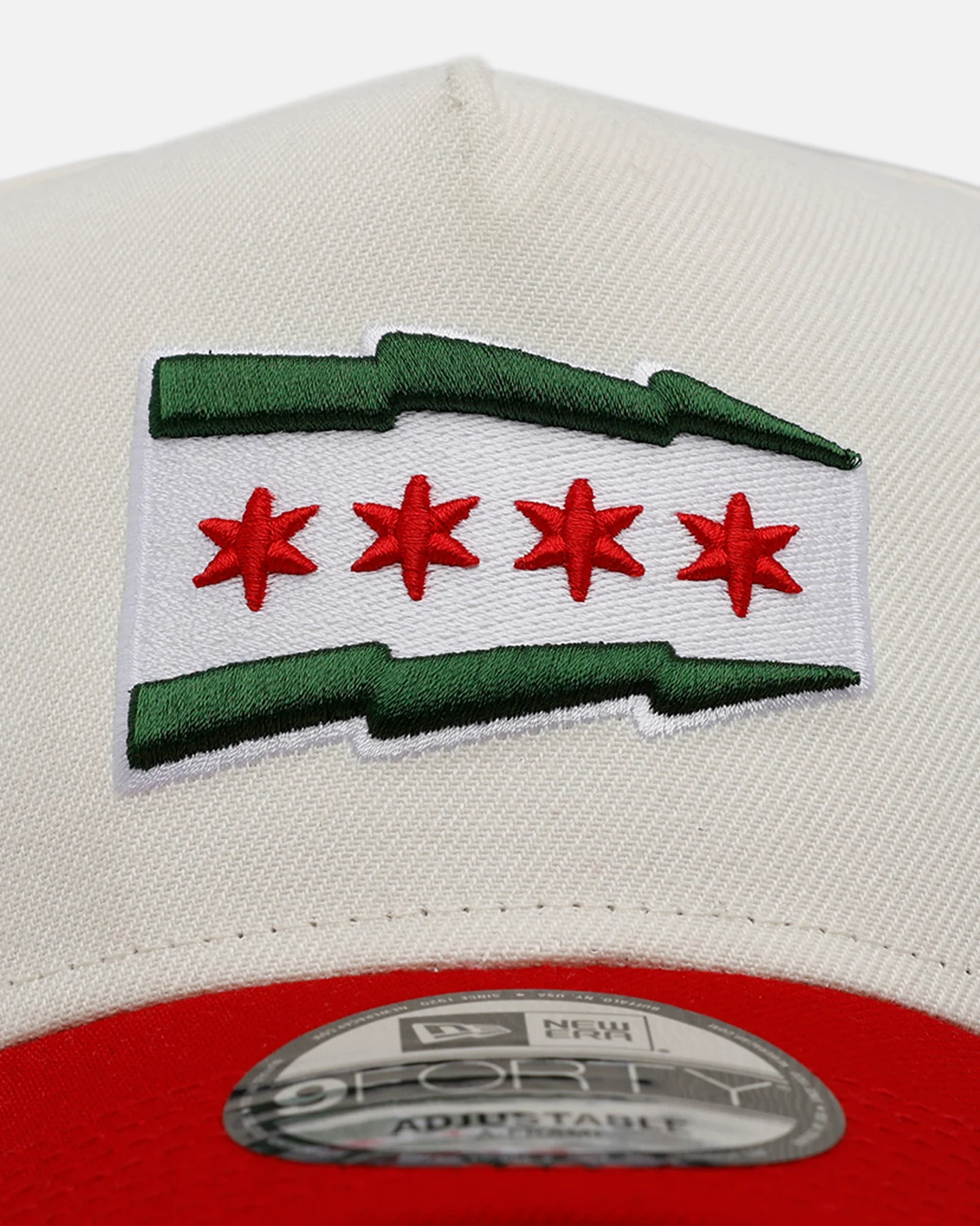 New Era Chicago Cubs 'Strawberry' 9FORTY A-Frame Snapback Chrome/Red - Image 5