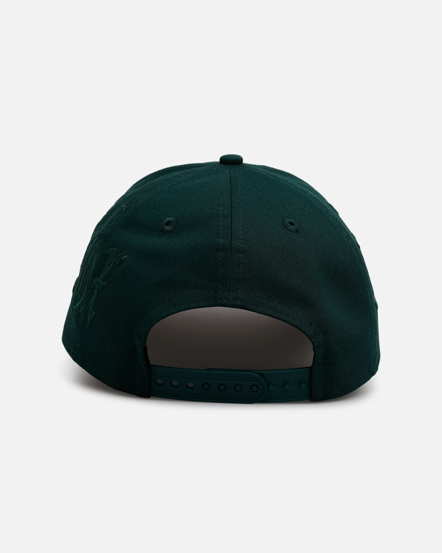 New Era Chicago White Sox 'Gothic Script Two Tone' 9FORTY A-Frame Snapback Dark Green/Black - Image 2