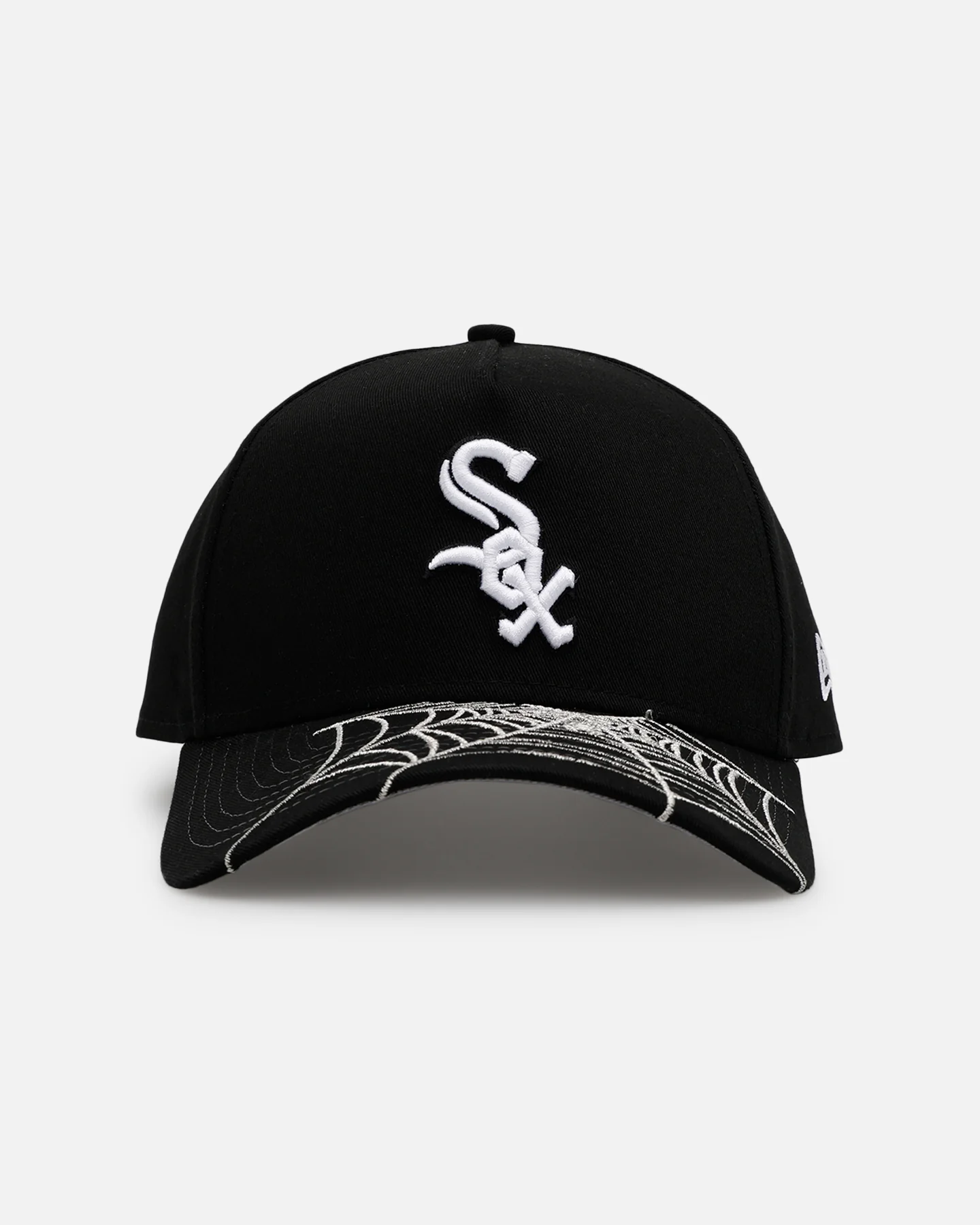 New Era Chicago White Sox 'Spider Web Visor' 9FORTY A-Frame Snapback Black