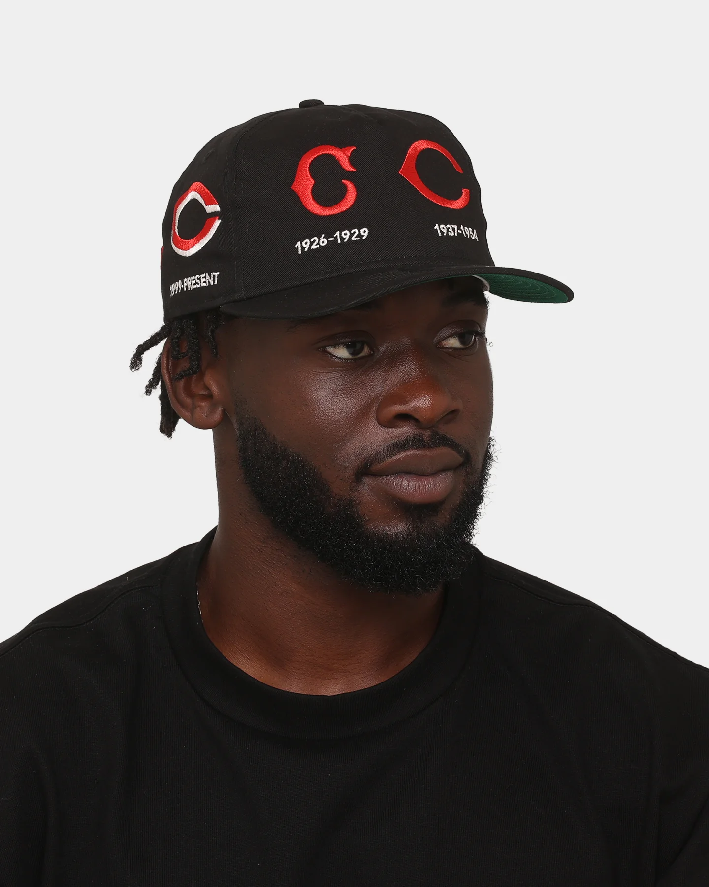 New Era Cincinatti Reds 'Logo Evolution' Golfer Snapback Collection Black - Image 2