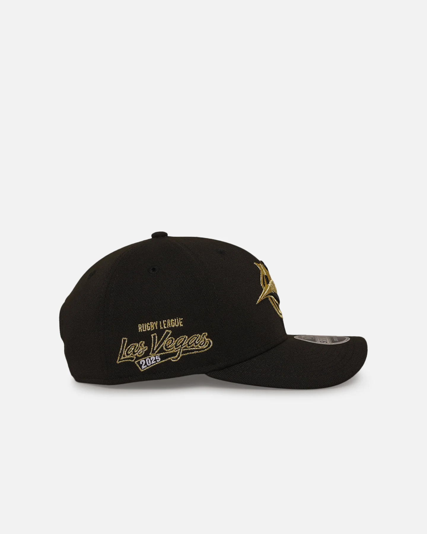 New Era Cronulla Sutherland Sharks '2025 NRL Vegas Round' 9SEVENTY Stretch Snapback Black/Gold - Image 3