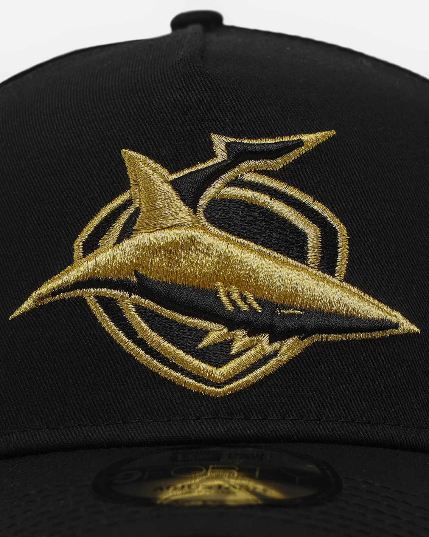 New Era Cronulla Sutherland Sharks 9FORTY A-Frame Snapback Black/Gold - Image 5