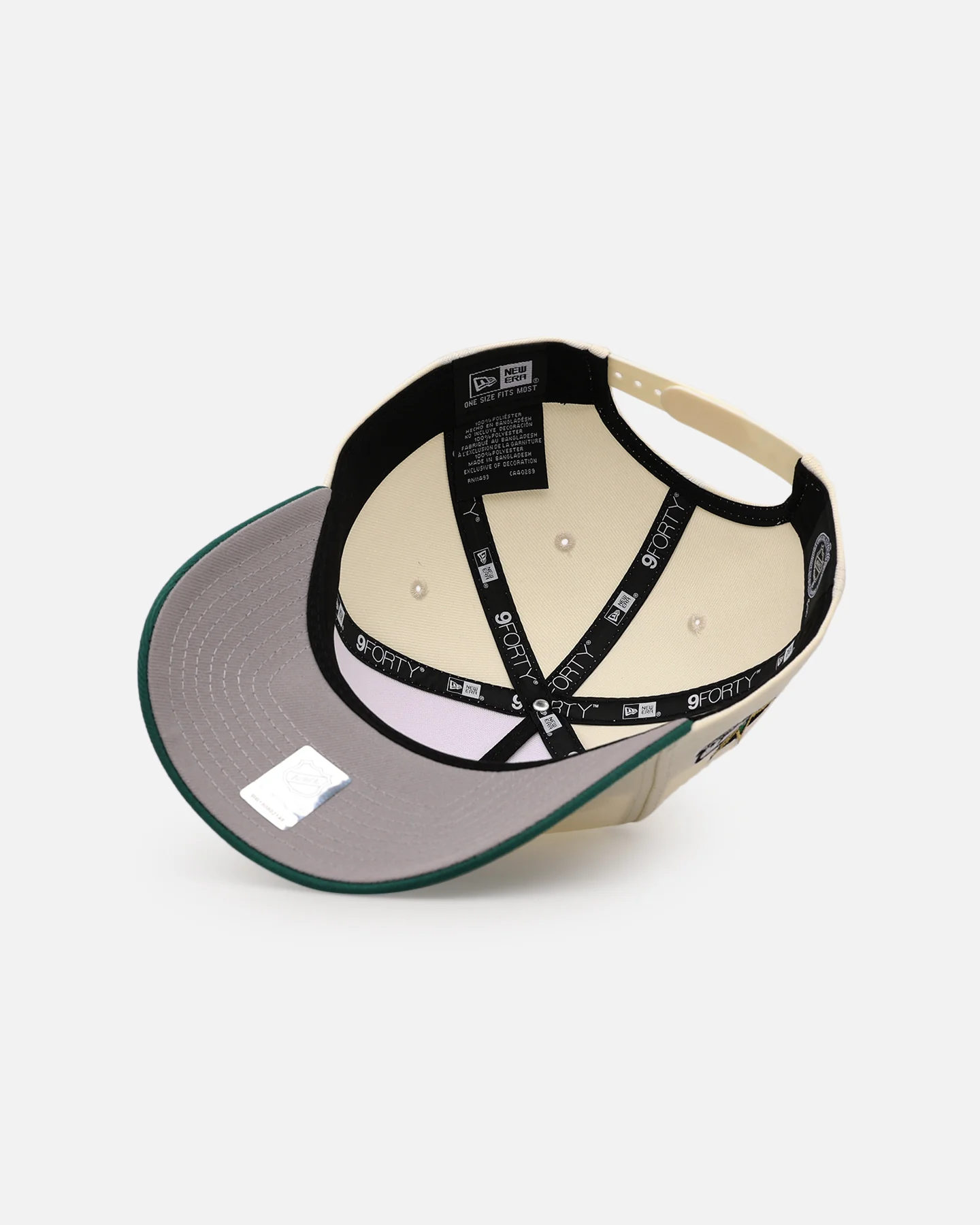 New Era Dallas Stars 'Team Color Visor' 9FORTY A-Frame Snapback Chrome/Official Team Color - Image 6