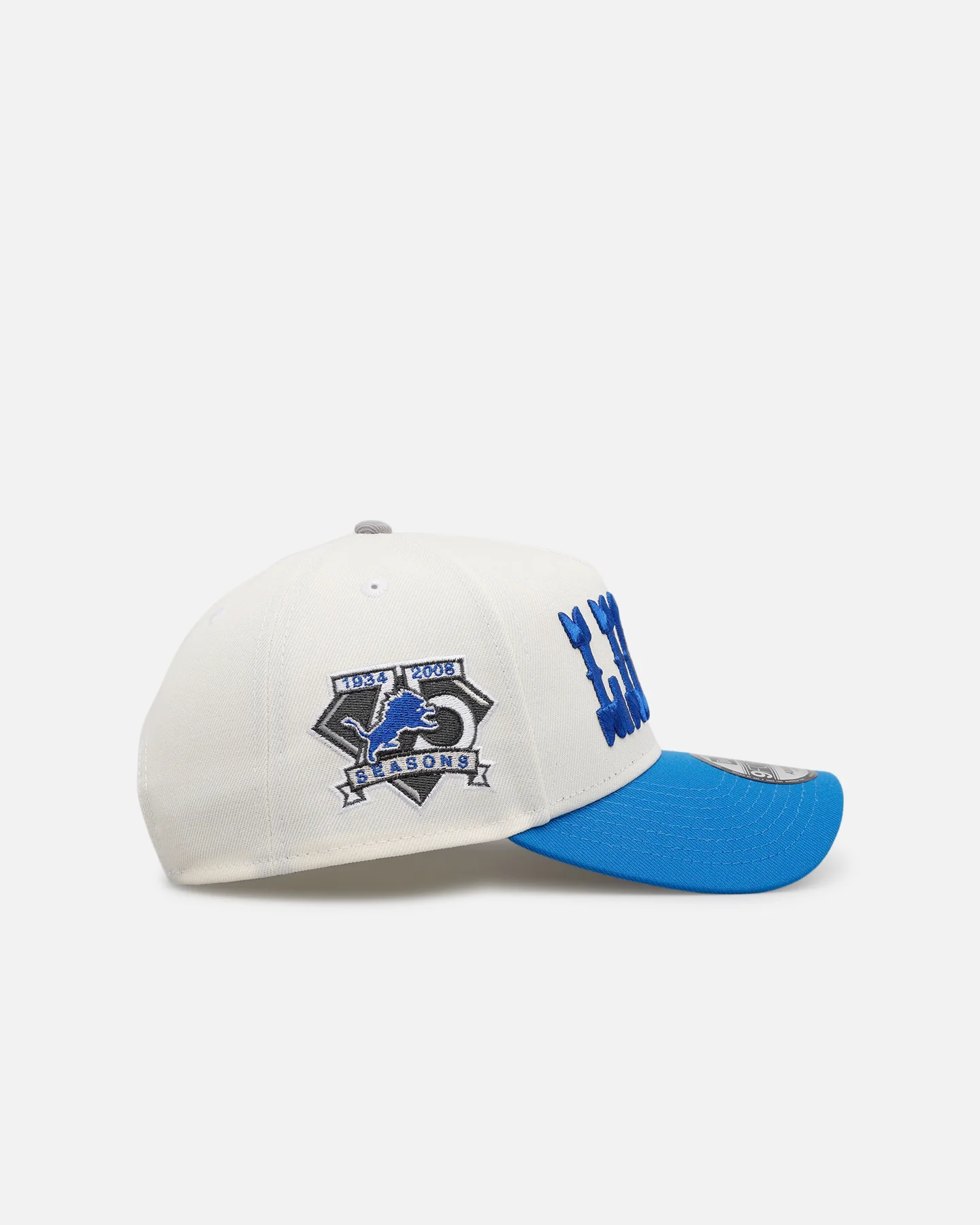 New Era Detroit Lions 'Chrome Metallic Wordmark' 9FORTY A-Frame Snapback Chrome - Image 3