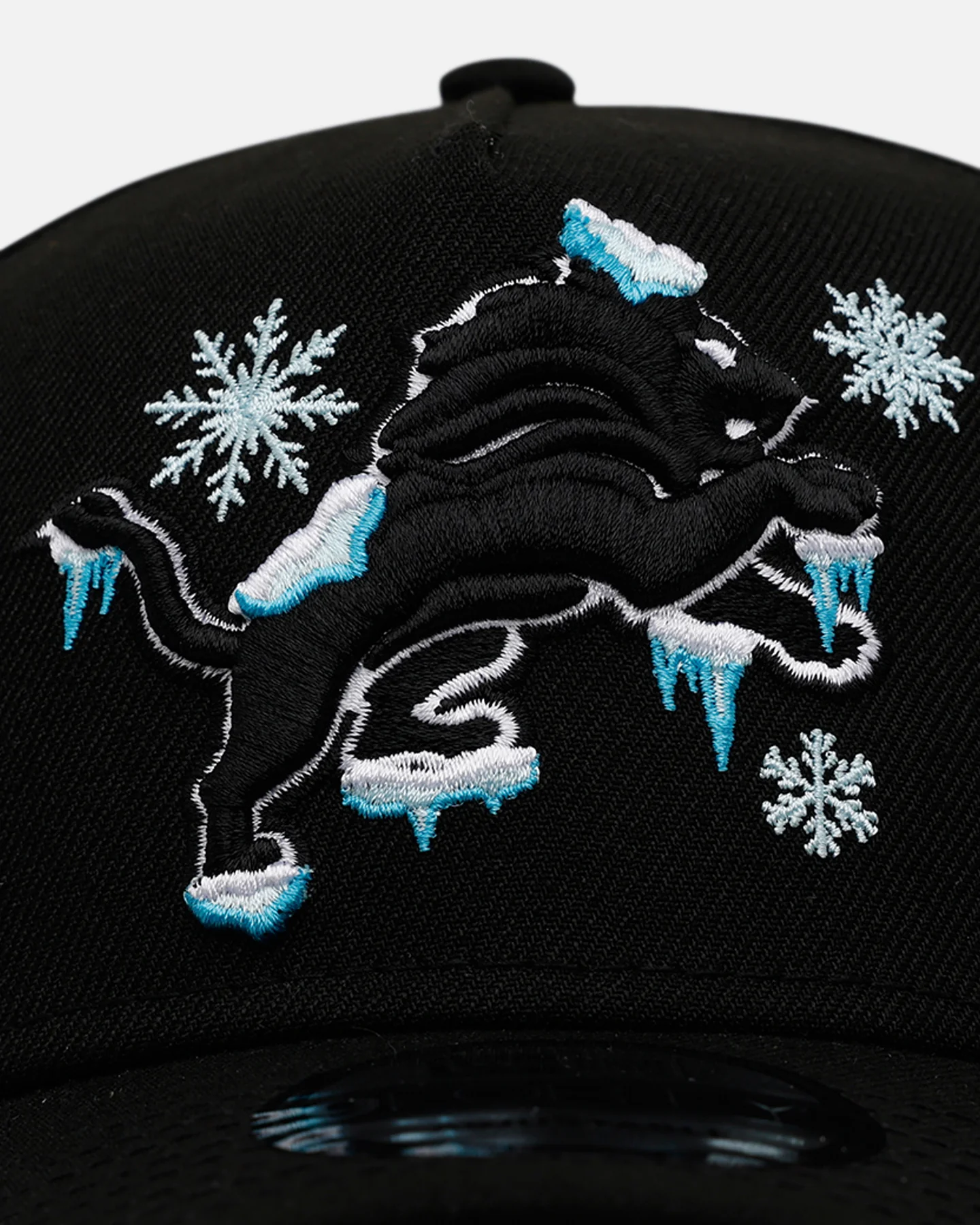 New Era Detroit Lions 'Cold As Ice' 9FORTY A-Frame Snapback Black - Image 5