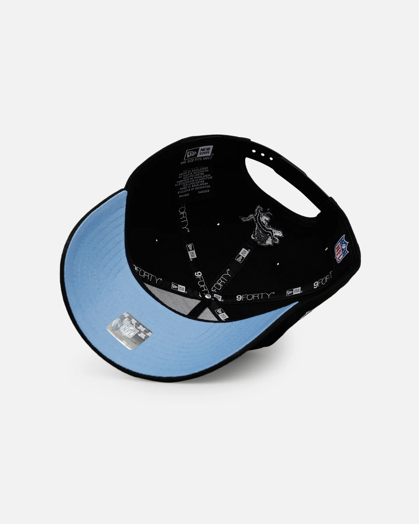 New Era Detroit Lions 'Cold As Ice' 9FORTY A-Frame Snapback Black - Image 6