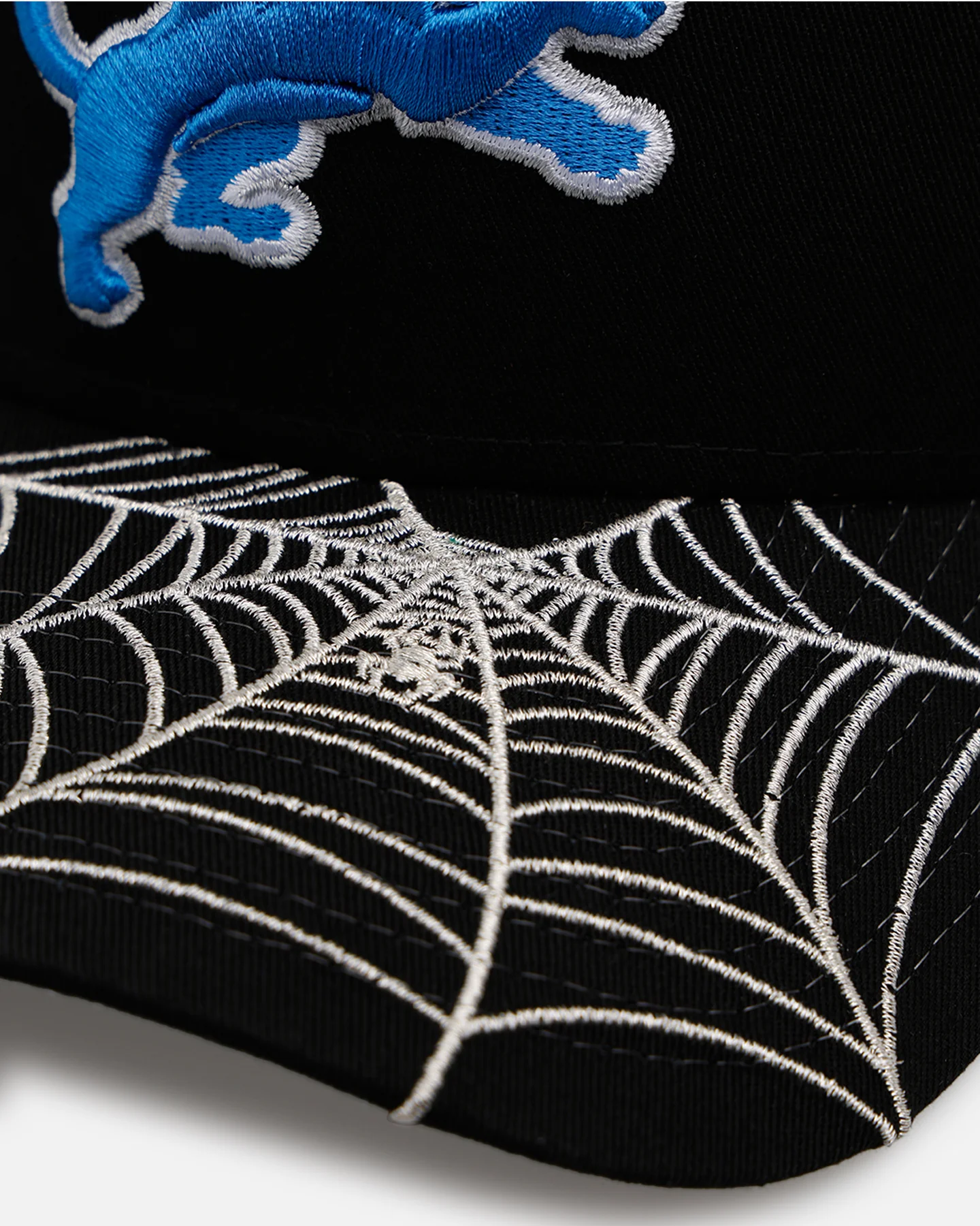 New Era Detroit Lions 'Spider Web Visor' 9FORTY A-Frame Snapback Black - Image 2
