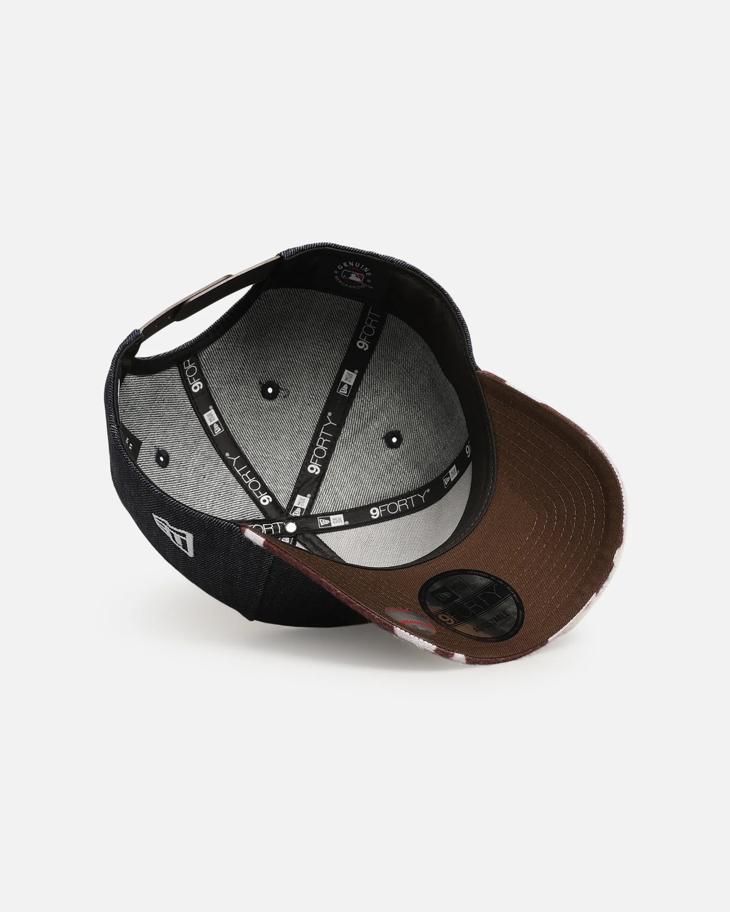 New Era Detroit Tigers 'Denim Cowhide' 9FORTY A-Frame Snapback Navy - Image 6