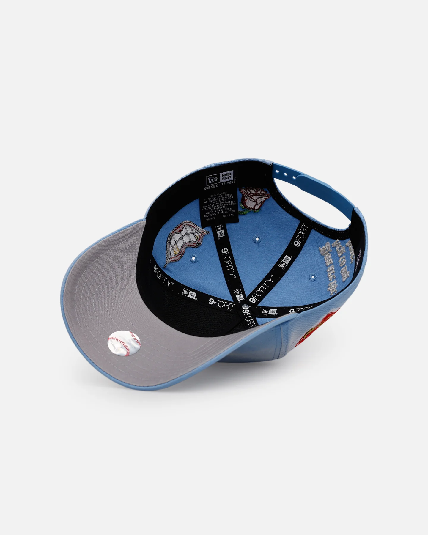 New Era Detroit Tigers 'Hopeless Romantic' 9FORTY A-Frame Snapback Sky Blue - Image 6
