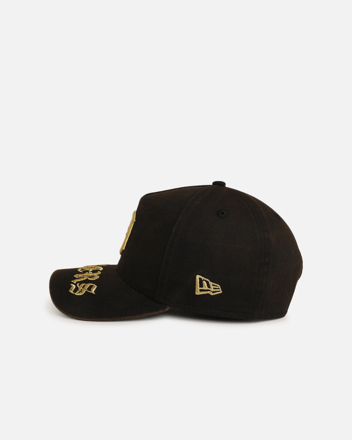 New Era Detroit Tigers 'Washed Gothic Visor' 9OFRTY A-Frame Snapback Black - Image 4