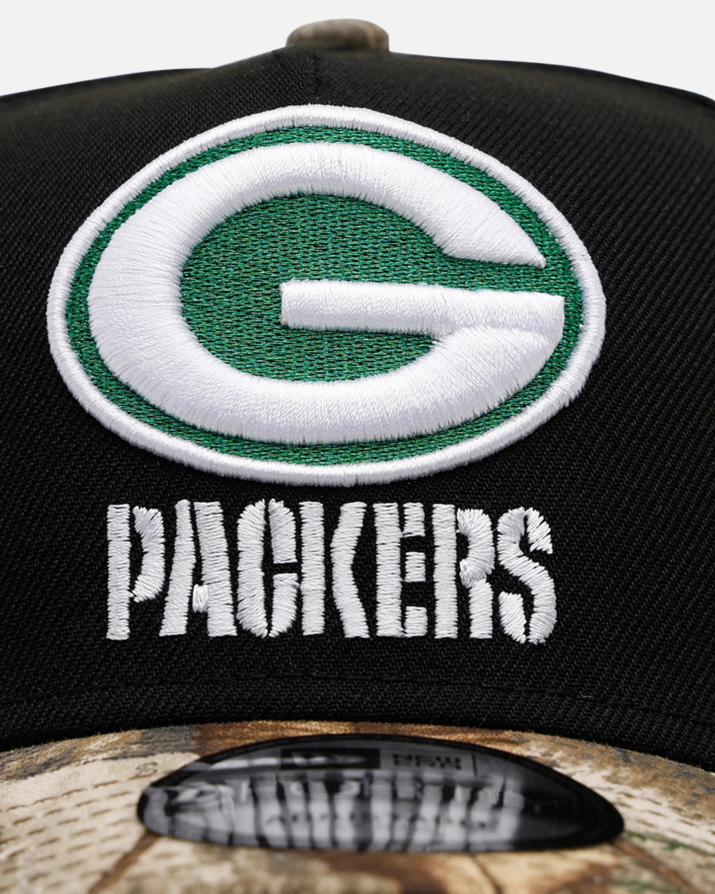 New Era Green Bay Packers 'Black Crown Realtree Visor' 9FORTY A-Frame Snapback Realtree Edge/Black - Image 5