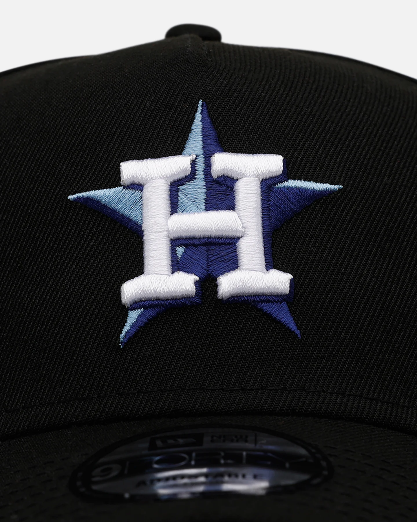 New Era Houston Astros 'Black And Sky Blue' 9FORTY A-Frame Snapback Black/Sky Blue - Image 5