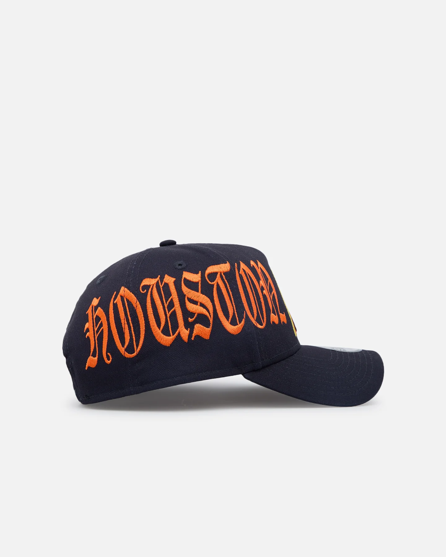 New Era Houston Astros 'Goth Script' 9FORTY A-Frame Snapback Navy/Orange - Image 3