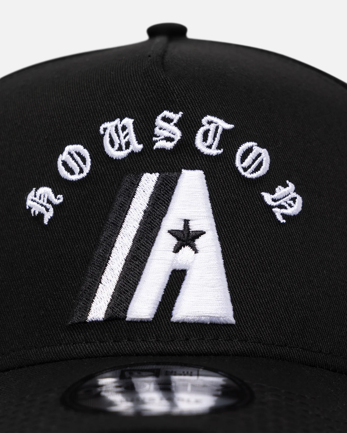 New Era Houston Astros 'Gothic Arch' 9FORTY A-Frame Snapback Black/White - Image 5