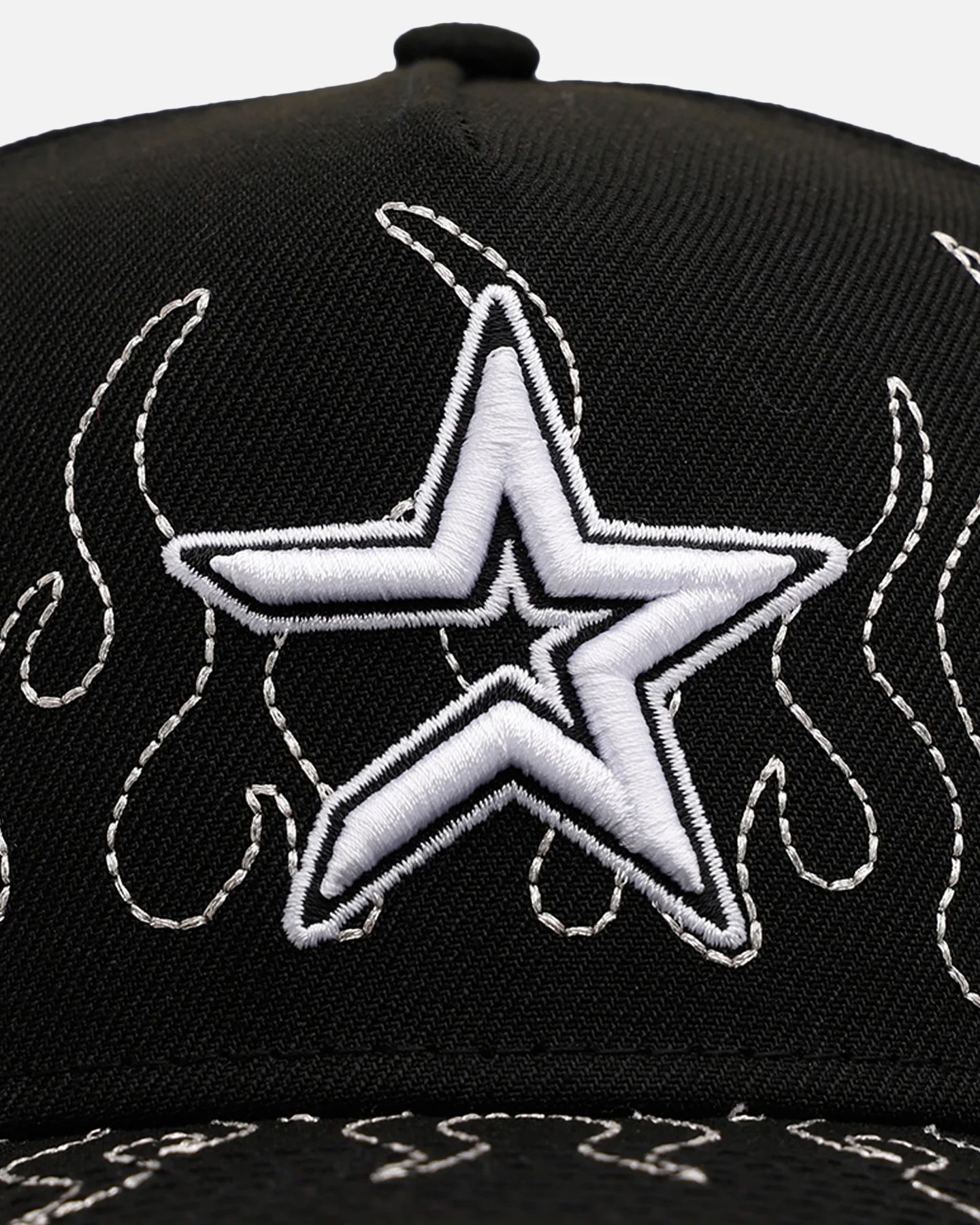 New Era Houston Astros 'Outline Flames' 9FORTY A-Frame Snapback Black - Image 5
