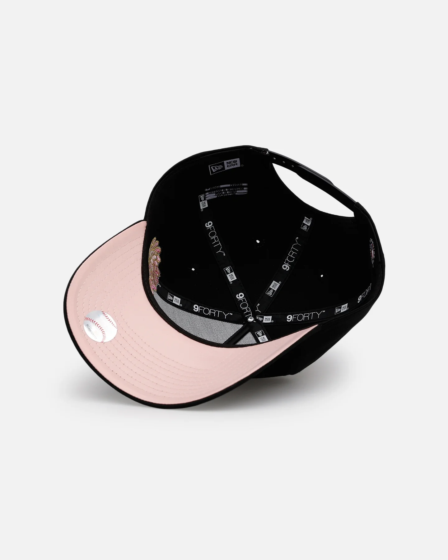 New Era Houston Astros 'Satin Flower' 9FORTY A-Frame Snapback Black/Pink - Image 6