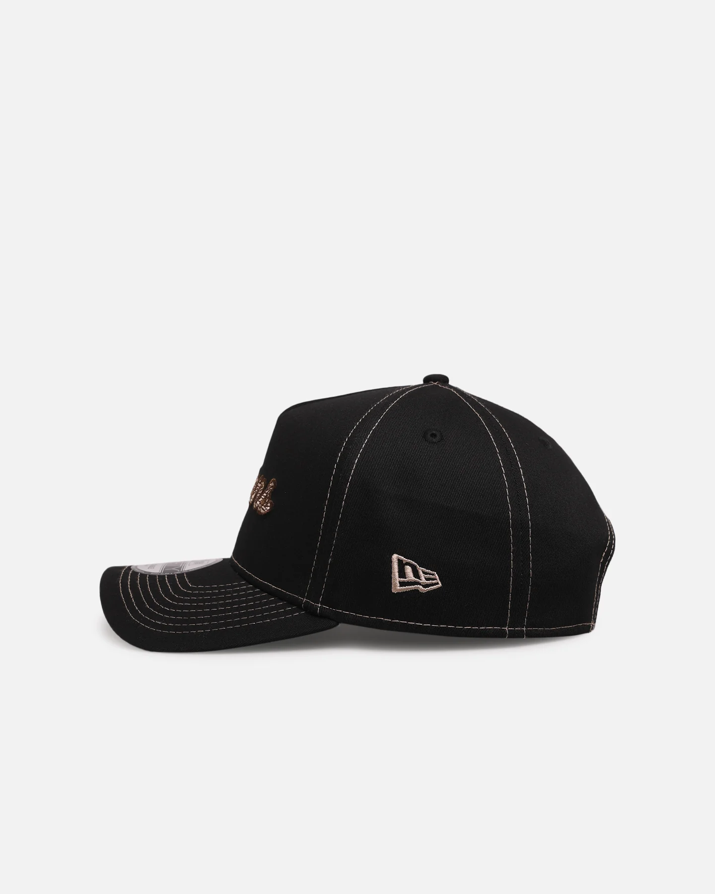 New Era Houston Texans 'Rope Script' 9FORTY A-Frame Snapback Black/White - Image 4