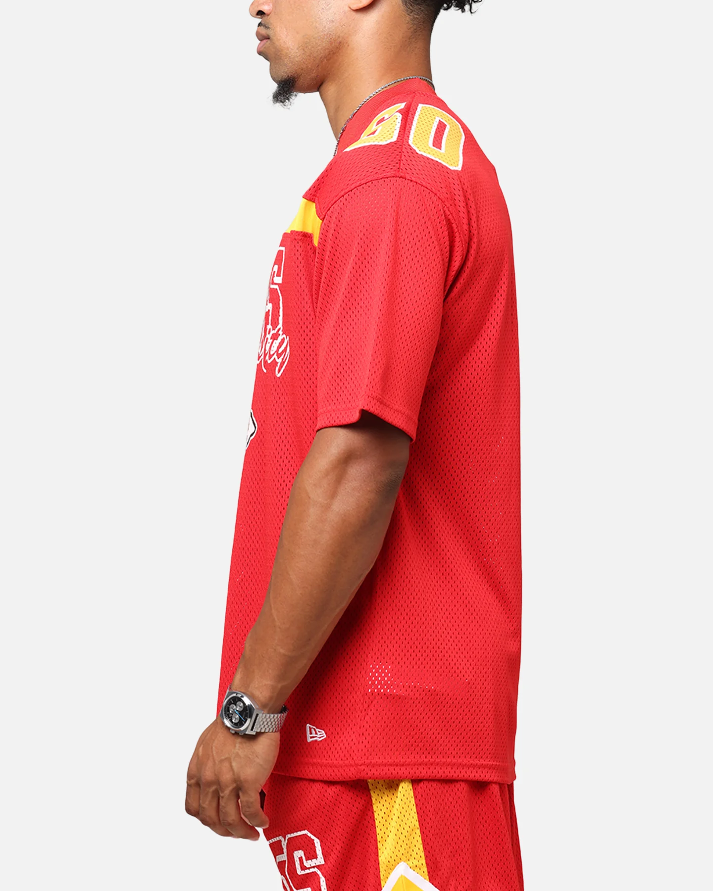 New Era Kansas City Chiefs NFL Mesh Graphic Jersey Front Door Red - Image 5