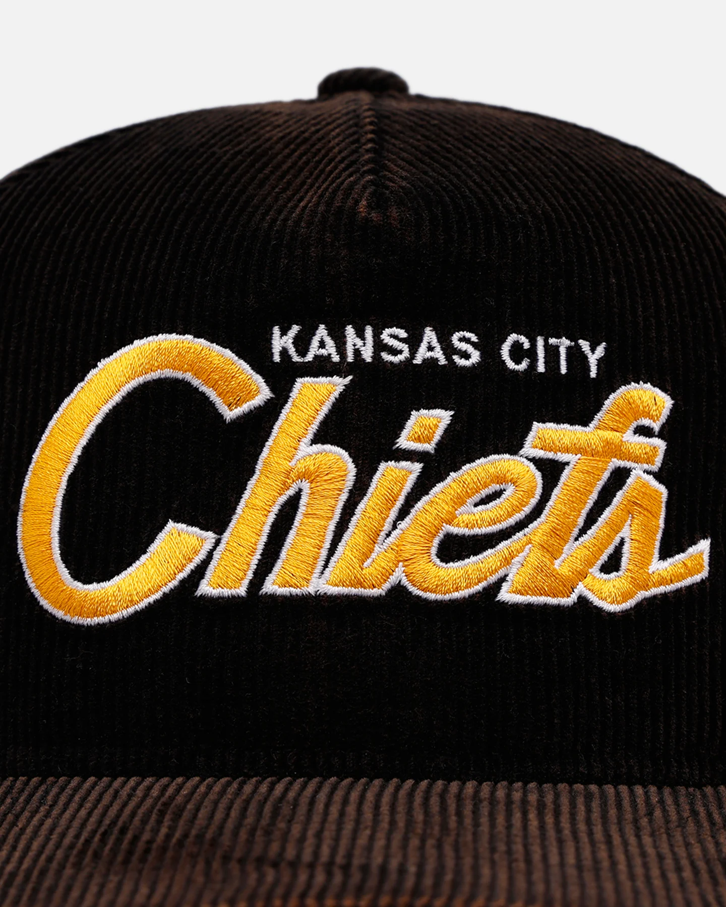 New Era Kansas City Chiefs 'Washed Black NFL Golfer' Corduroy Golfer Snapback Washed Black - Image 6