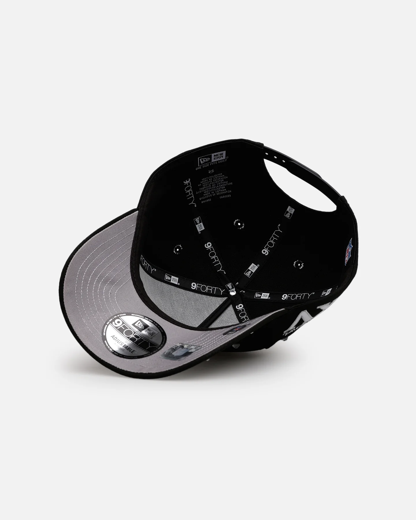 New Era Las Vegas Raiders 'Embellishment' 9FORTY A-Frame Snapback Black - Image 6