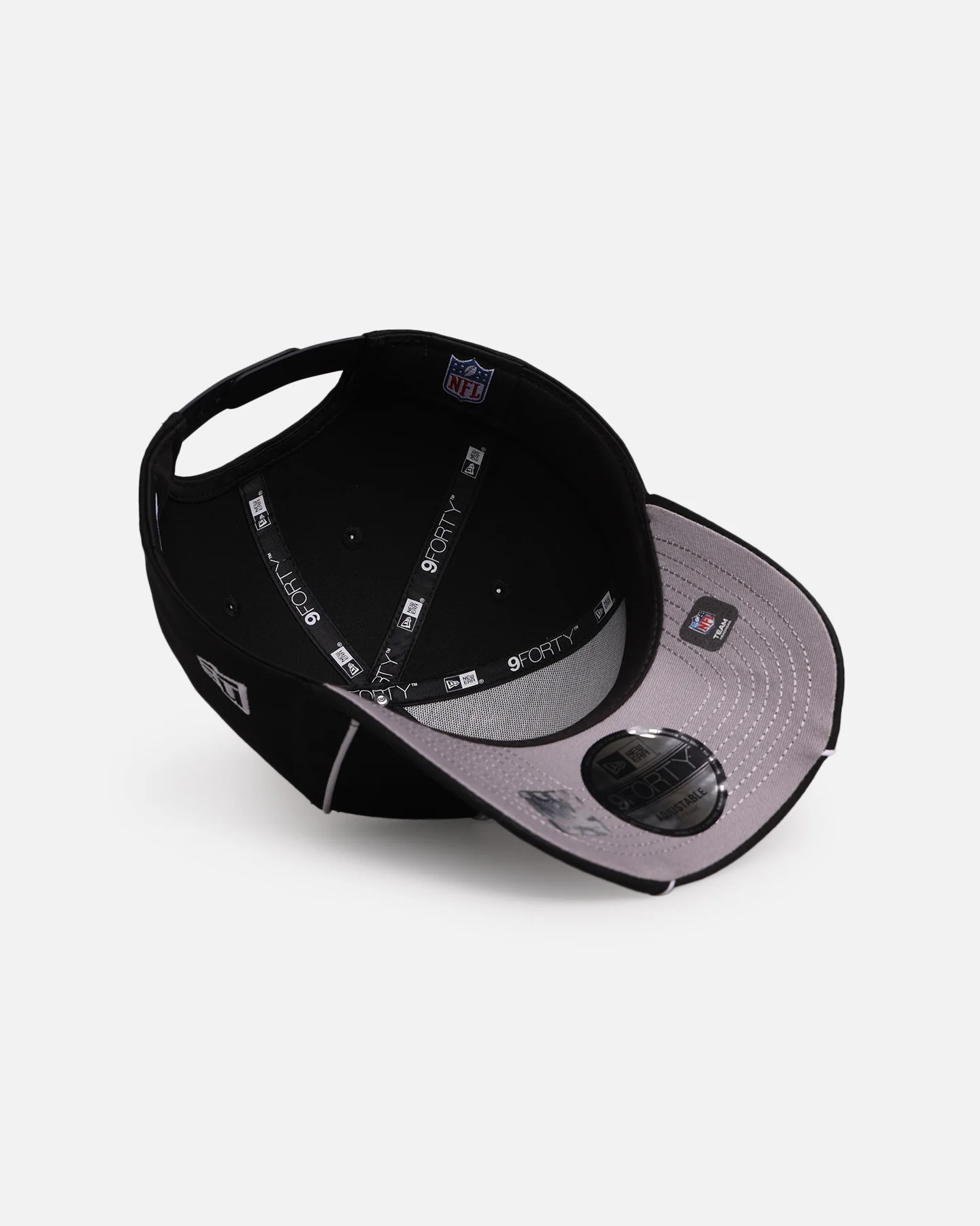 New Era Las Vegas Raiders 'Piping' 9FORTY A-Frame Snapback Black/White - Image 6