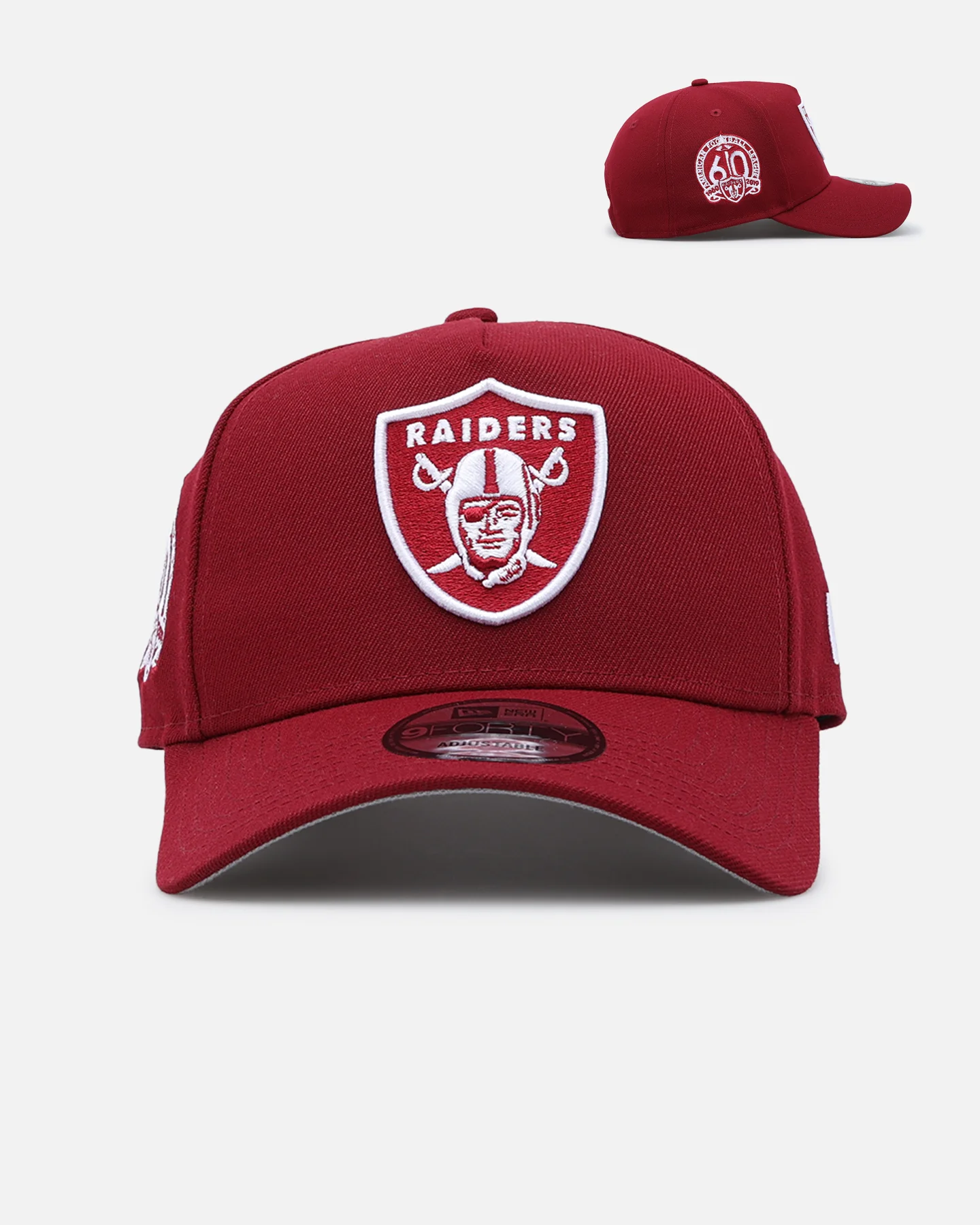 New Era Las Vegas Raiders 'Polychromatic' 9FORTY A-Frame Snapback Cardinal - Image 7