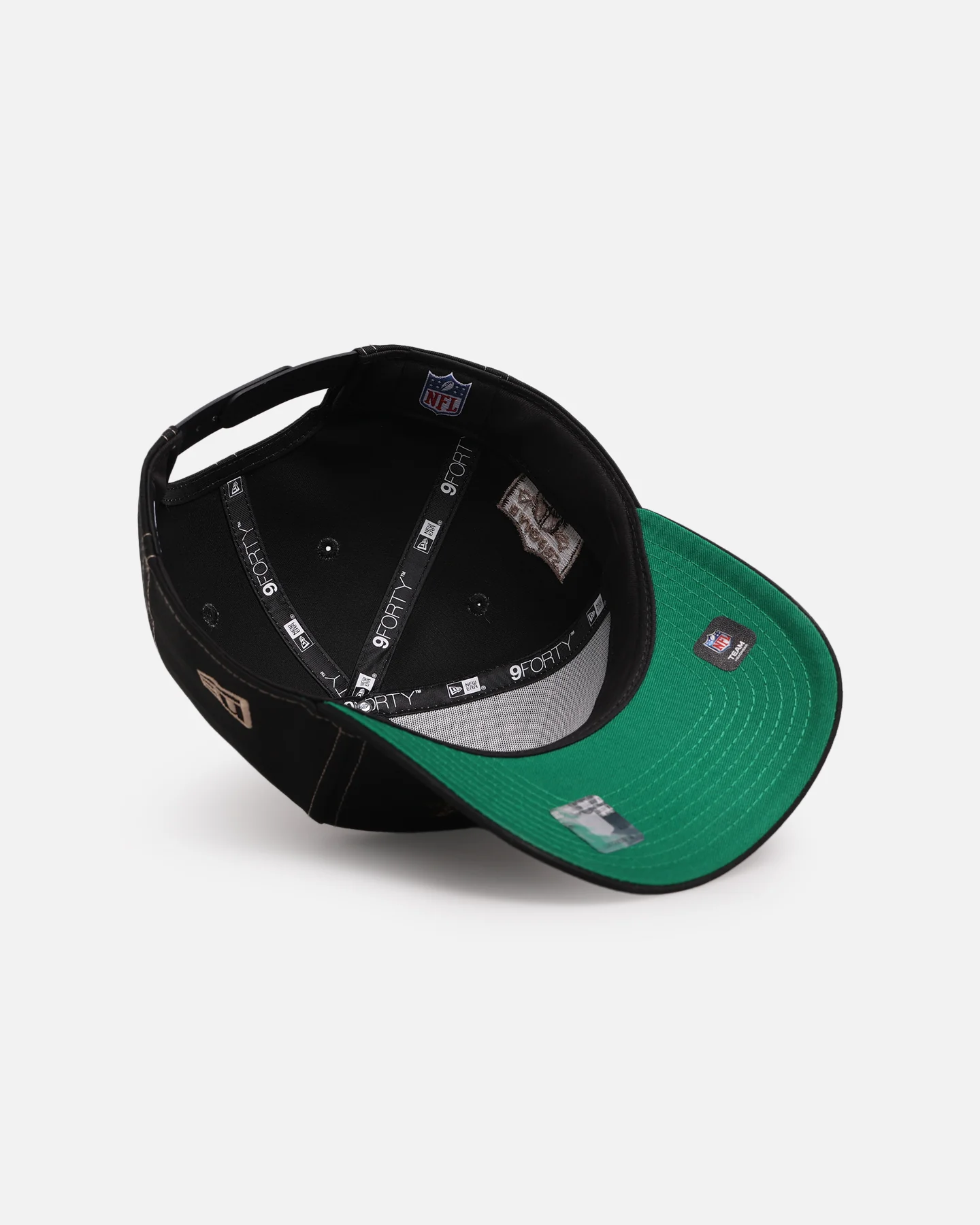 New Era Las Vegas Raiders 'Rope Script' 9FORTY A-Frame Snapback Black/White - Image 6