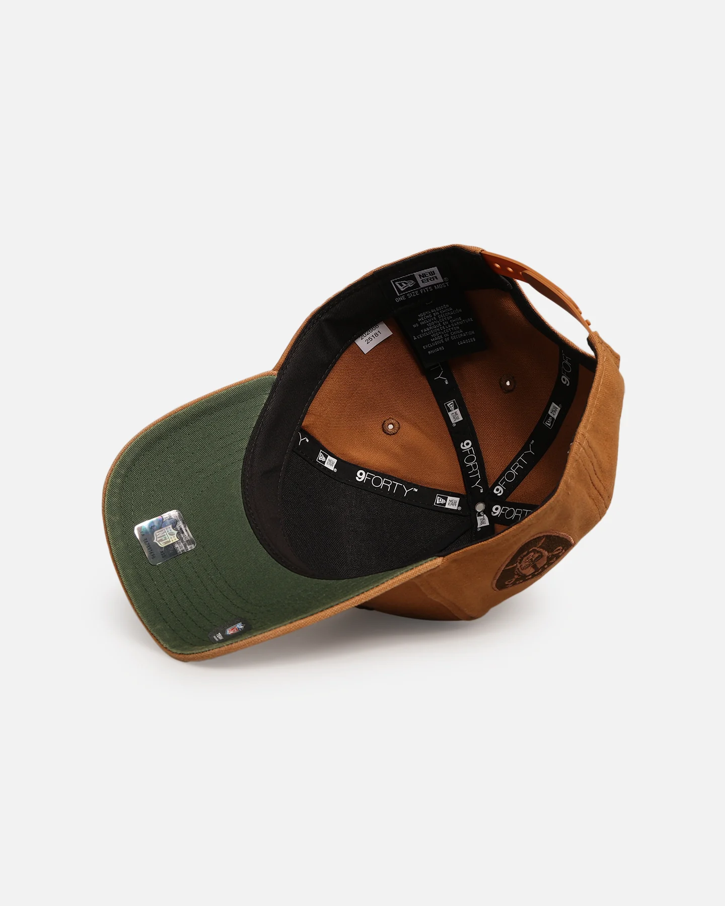 New Era Las Vegas Raiders 'Washed Canvas' 9FORTY A-Frame Snapback Walnut - Image 6