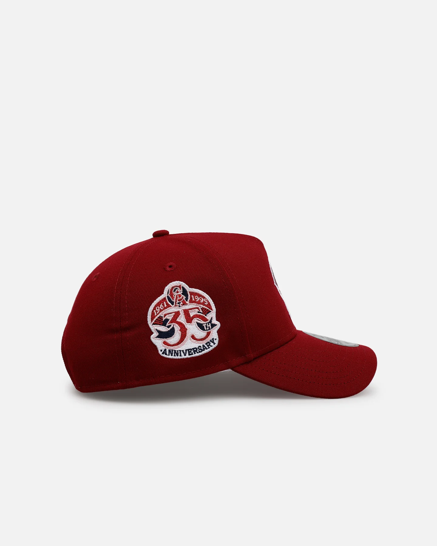 New Era Los Angeles Angels 'Candy Apple' 9FORTY A-Frame Snapback Cardinal - Image 3