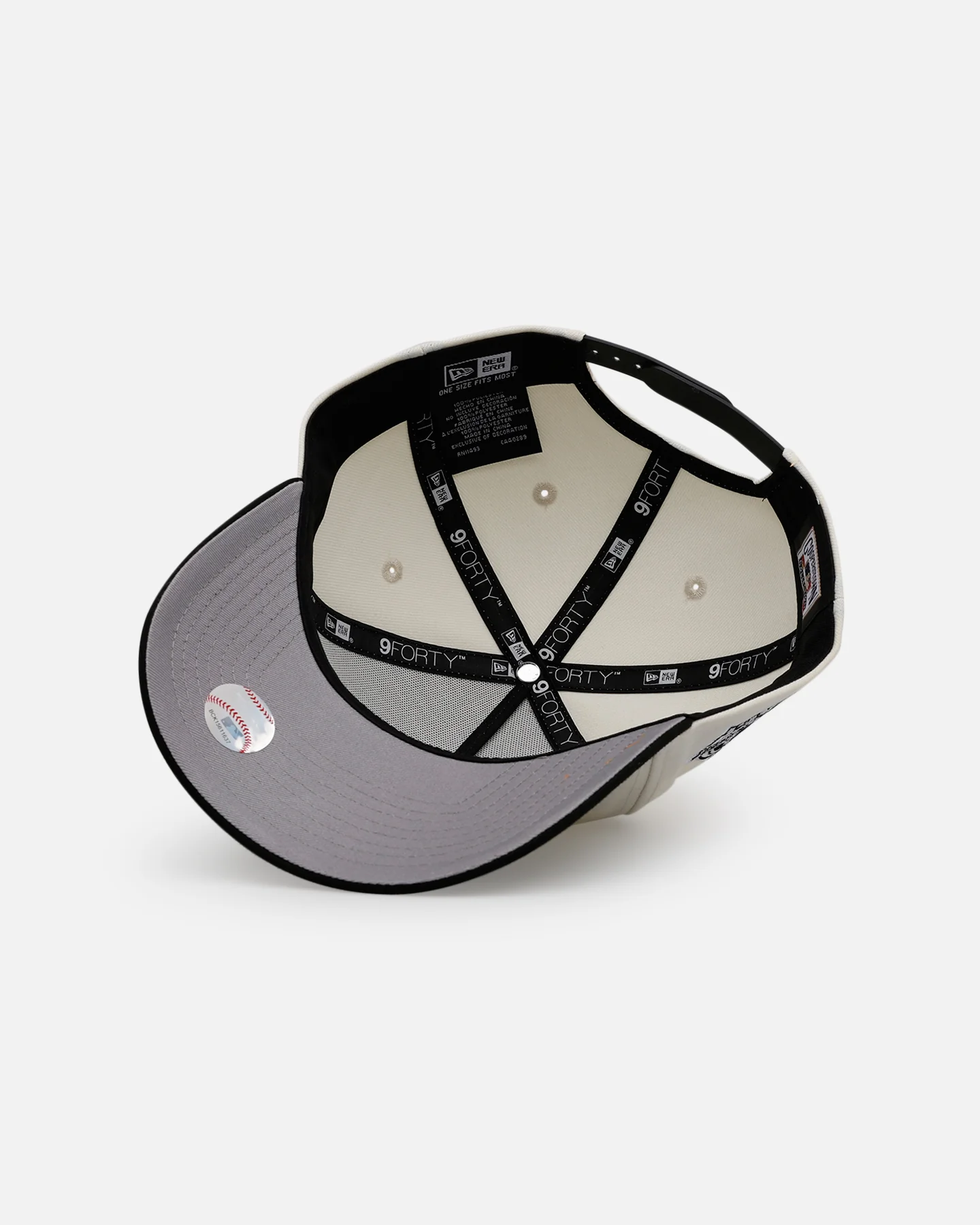 New Era Los Angeles Angels 'Chrome Black' 9FORTY A-Frame Snapback Chrome/Black - Image 6