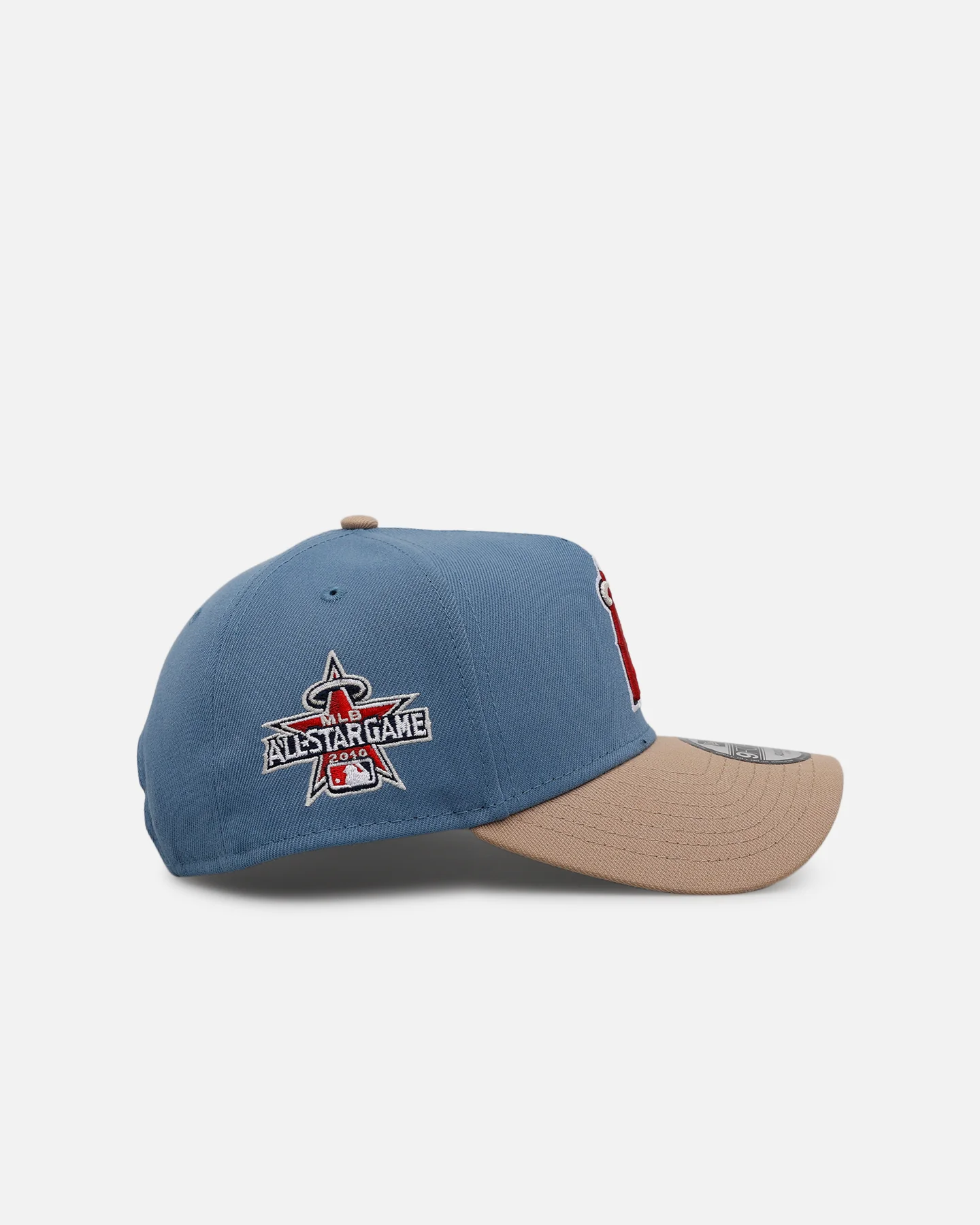 New Era Los Angeles Angels 'Easy Breezy' 9FORTY A-Frame Snapback Blue/Tan - Image 3