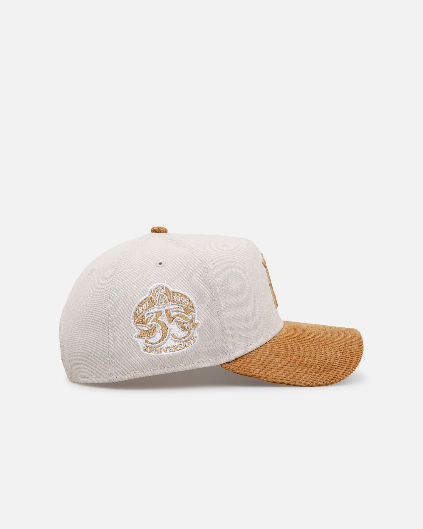 New Era Los Angeles Angels 'Honey Pot' 9FORTY A-Frame Snapback Stone/Wheat - Image 4