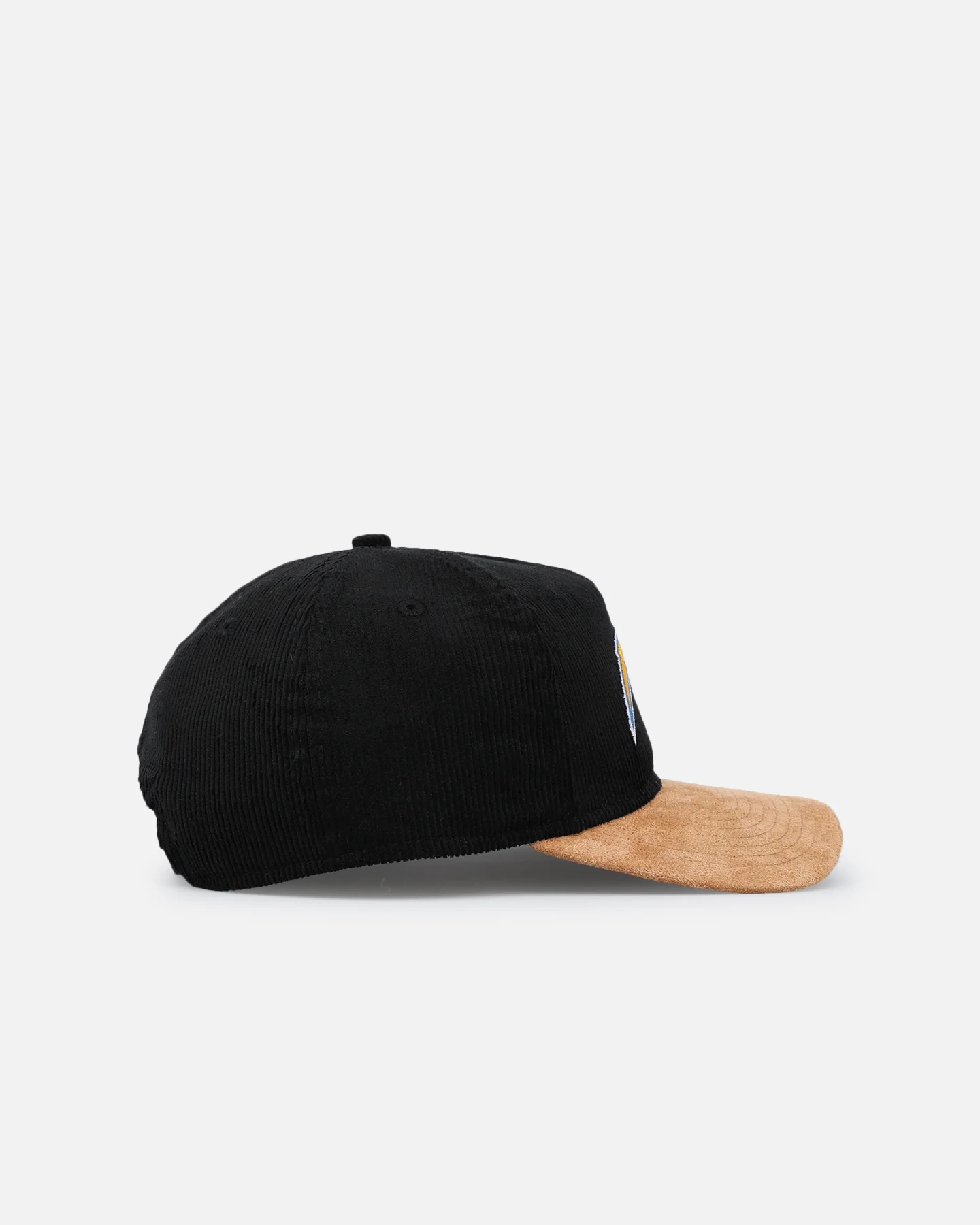 New Era Los Angeles Chargers 'Corduroy Suede' Pre-Curved Golfer Snapback Washed Black - Image 4
