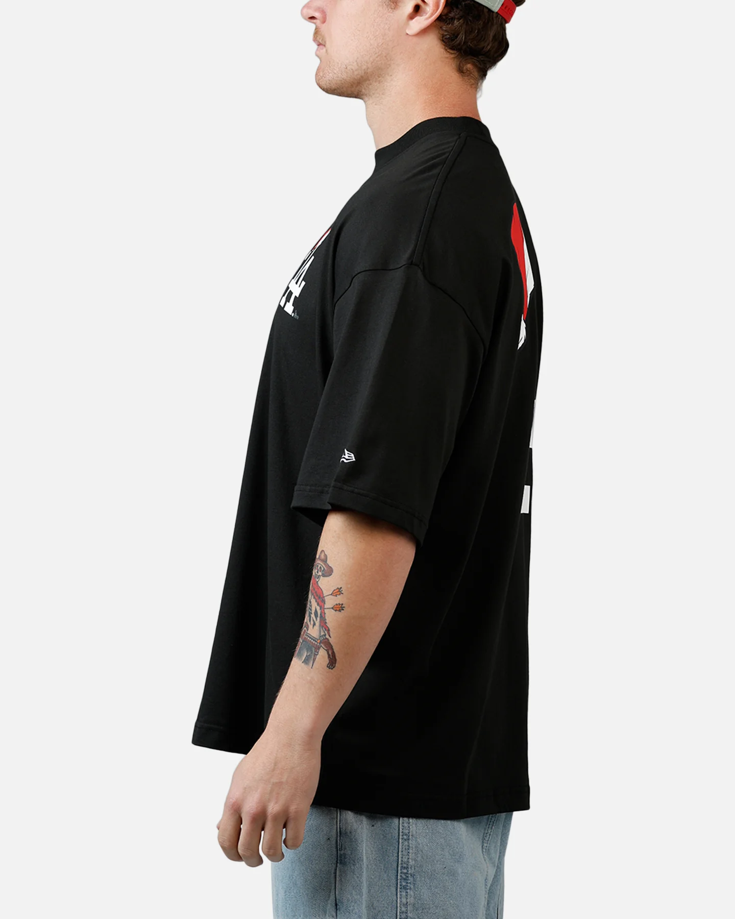 New Era Los Angeles Dodgers 'All I Want For Christmas' Santa T-Shirt Black - Image 5
