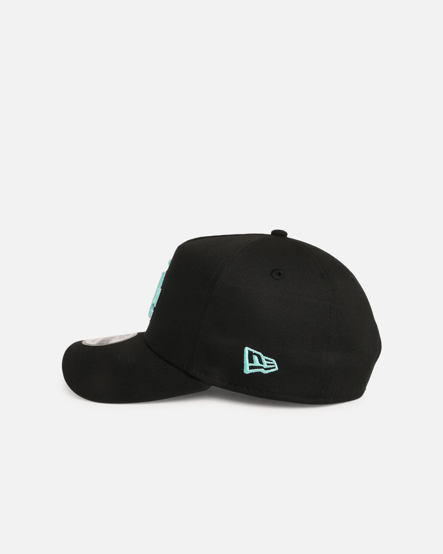 New Era Los Angeles Dodgers 'Black Aqua' 9FORTY A-Frame Snapback Black/Aqua - Image 4
