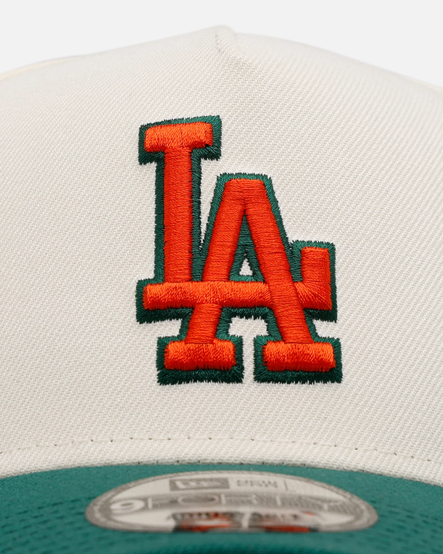New Era Los Angeles Dodgers 'Citrus' 9FORTY A-Frame Snapback Chrome/Green/Orange - Image 5