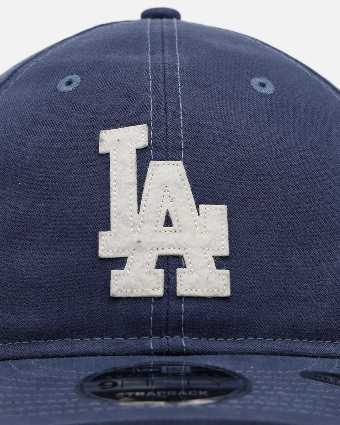 New Era Los Angeles Dodgers 'Felt Logo' 9FIFTY Retro Crown Strapback Blue - Image 5