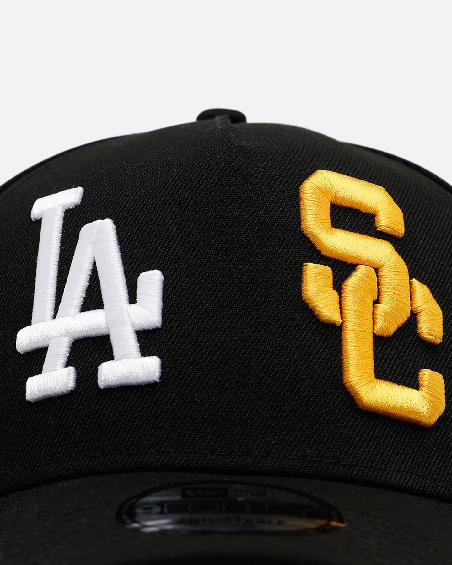 New Era Los Angeles Dodgers 'MLB & NCAA Dual Logo' 9FORTY A-Frame Snapback Black - Image 5