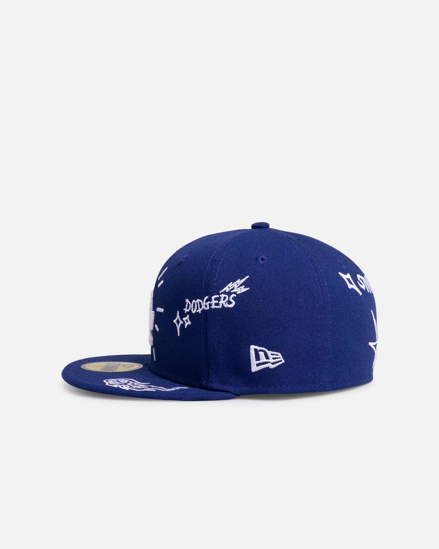 New Era Los Angeles Dodgers 'MLB Scribble' 59FIFTY Fitted Dark Blue - Image 4