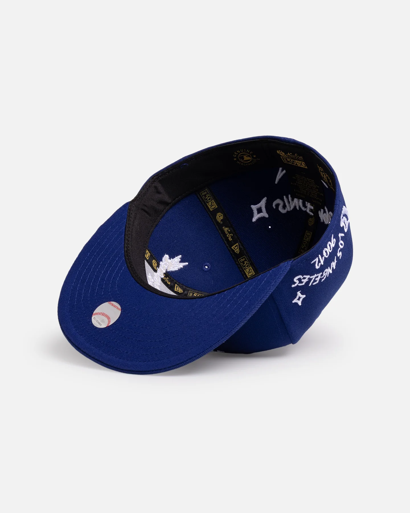 New Era Los Angeles Dodgers 'MLB Scribble' 59FIFTY Fitted Dark Blue - Image 6