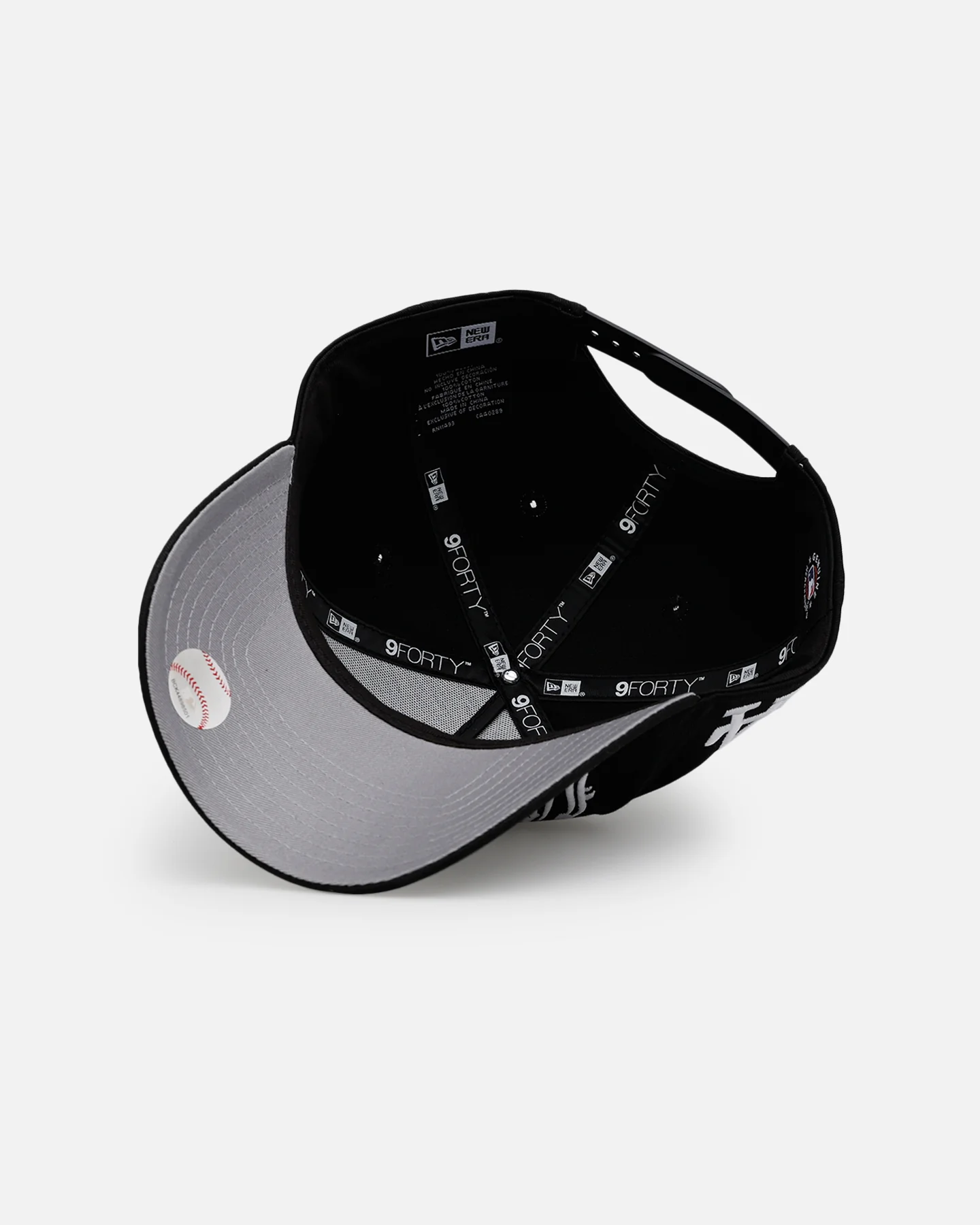 New Era Los Angeles Dodgers 'Oversized Gothic Script Crown' 9FORTY A-Frame Snapback Black/White - Image 6