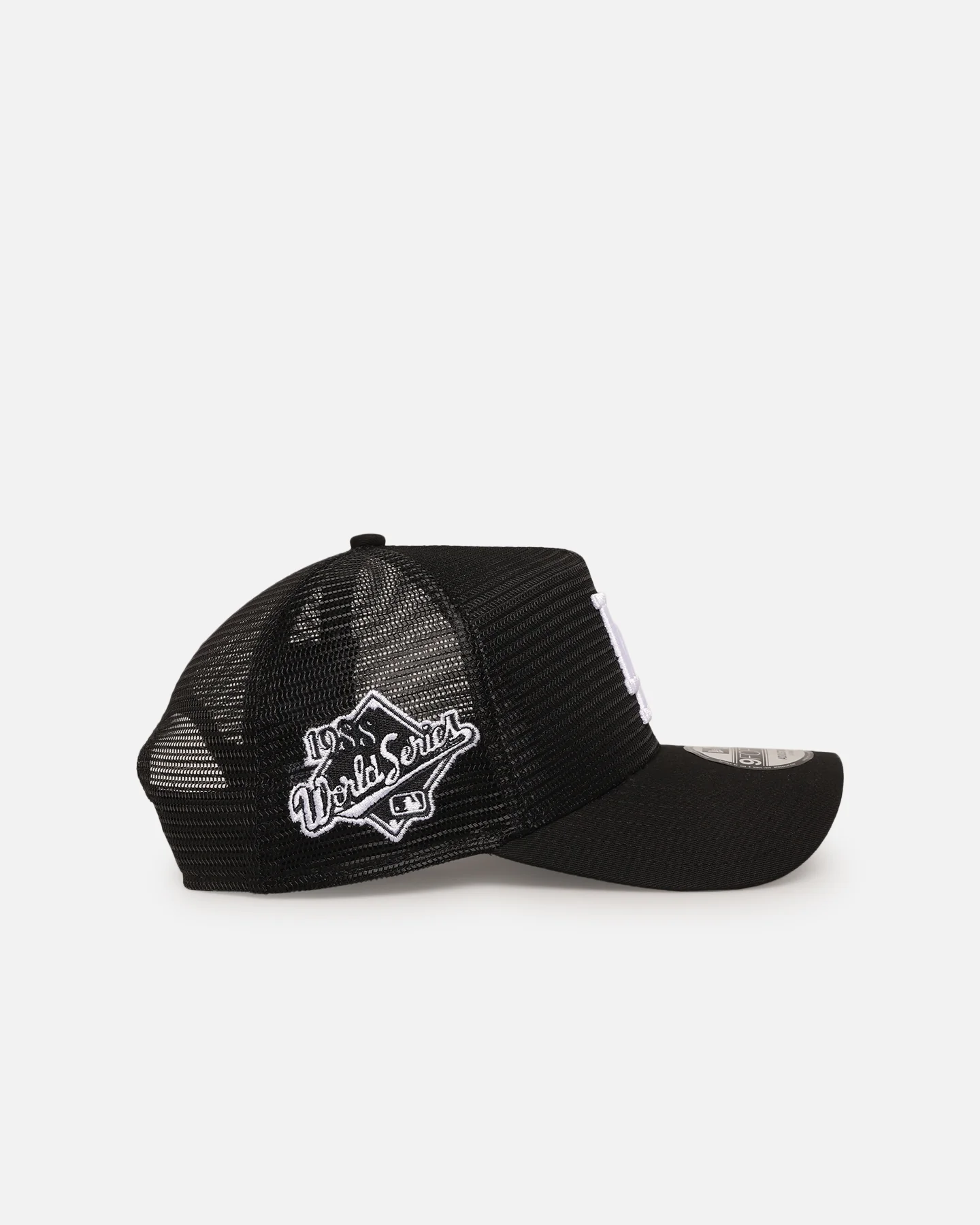 New Era Los Angeles Dodgers 'Polychromatic Mesh' 9FORTY A-Frame Snapback Black/White - Image 3