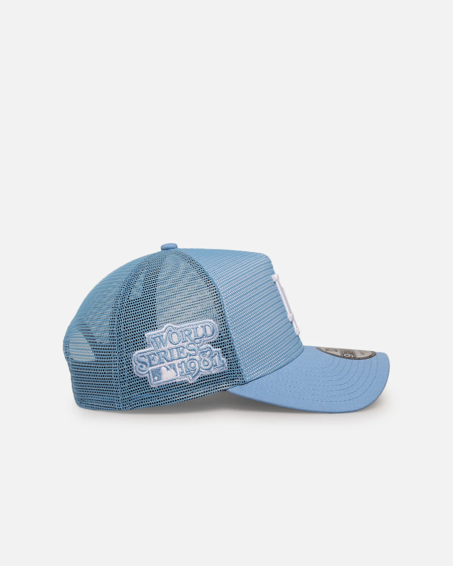 New Era Los Angeles Dodgers 'Polychromatic Mesh' 9FORTY A-Frame Snapback Sky Blue - Image 3