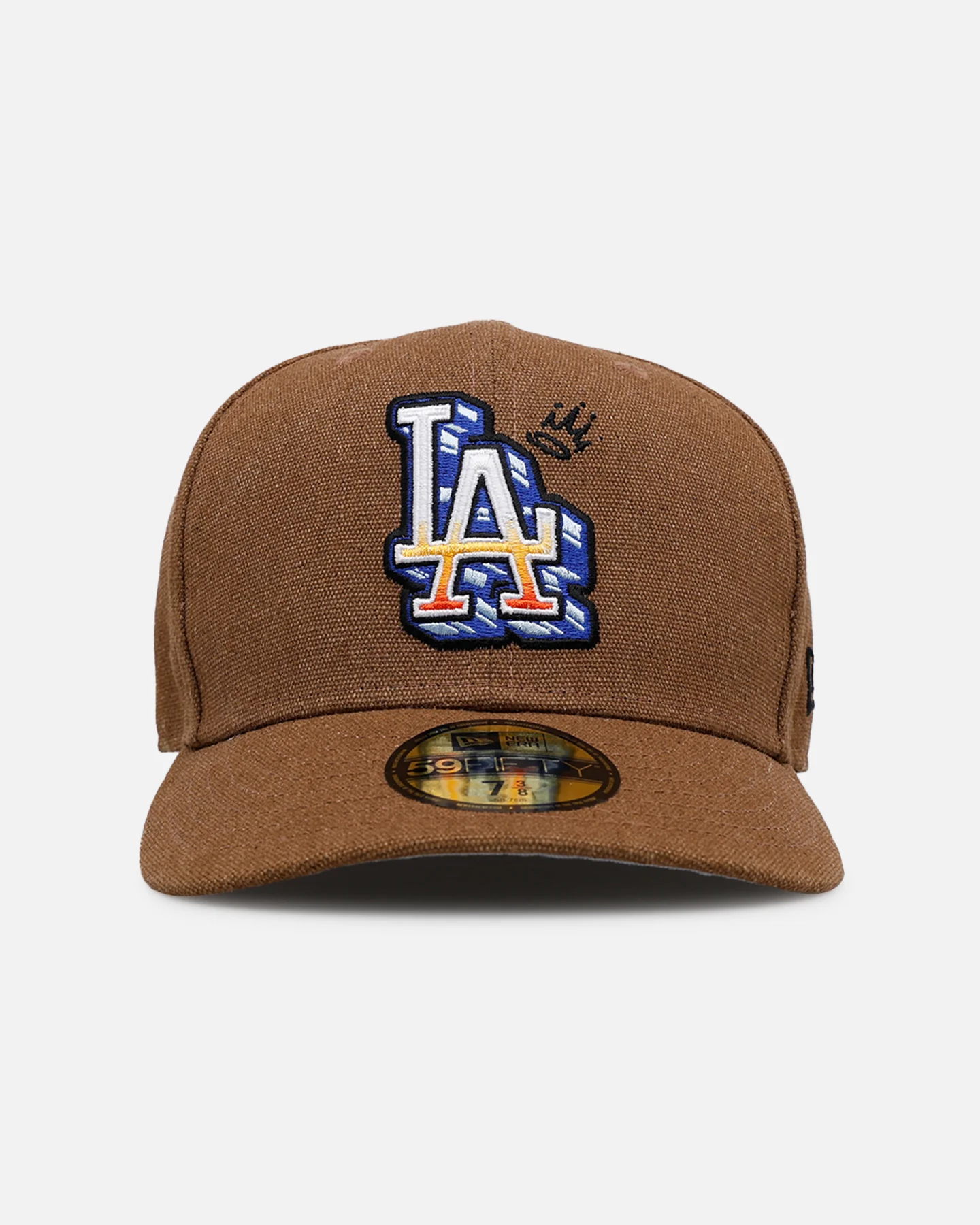 New Era Los Angeles Dodgers 'Scribble' 59FIFTY Fitted Brown - Image 7