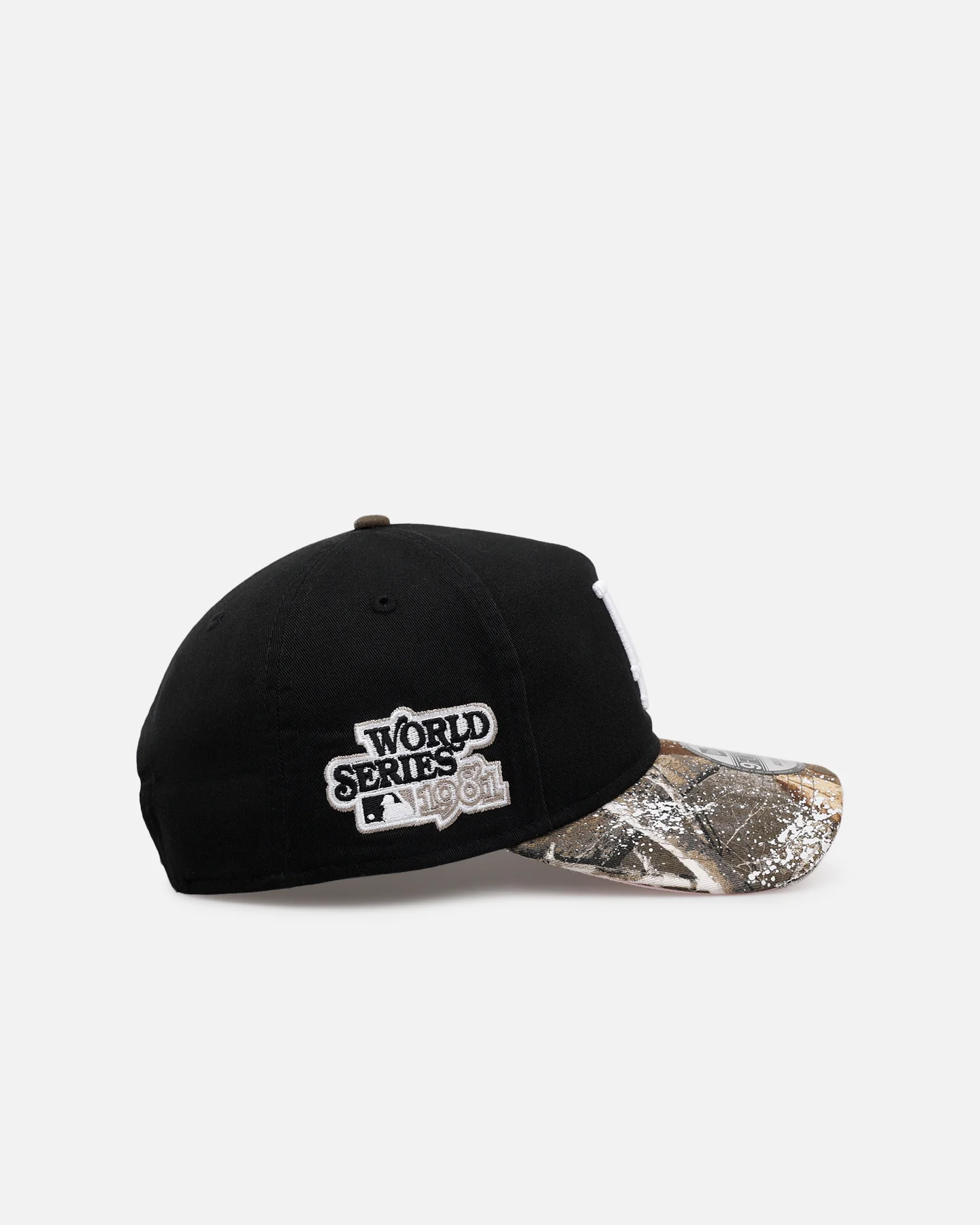 New Era Los Angeles Dodgers 'Seasoned Camo' 9FORTY A-Frame Snapback Black/Camo - Image 3