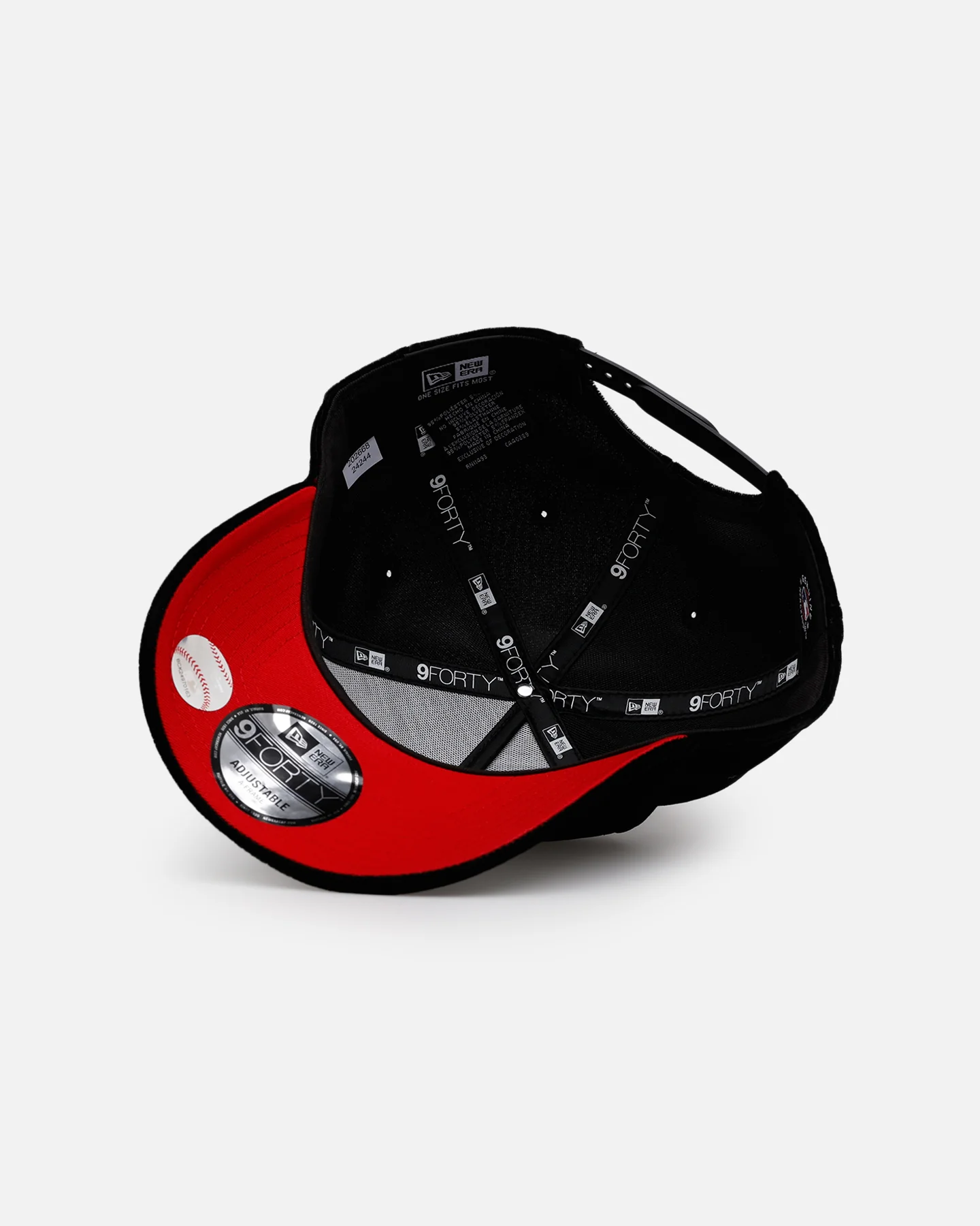 New Era Los Angeles Dodgers 'Spider Web' 9FORTY A-Frame Snapback Black/Red - Image 7