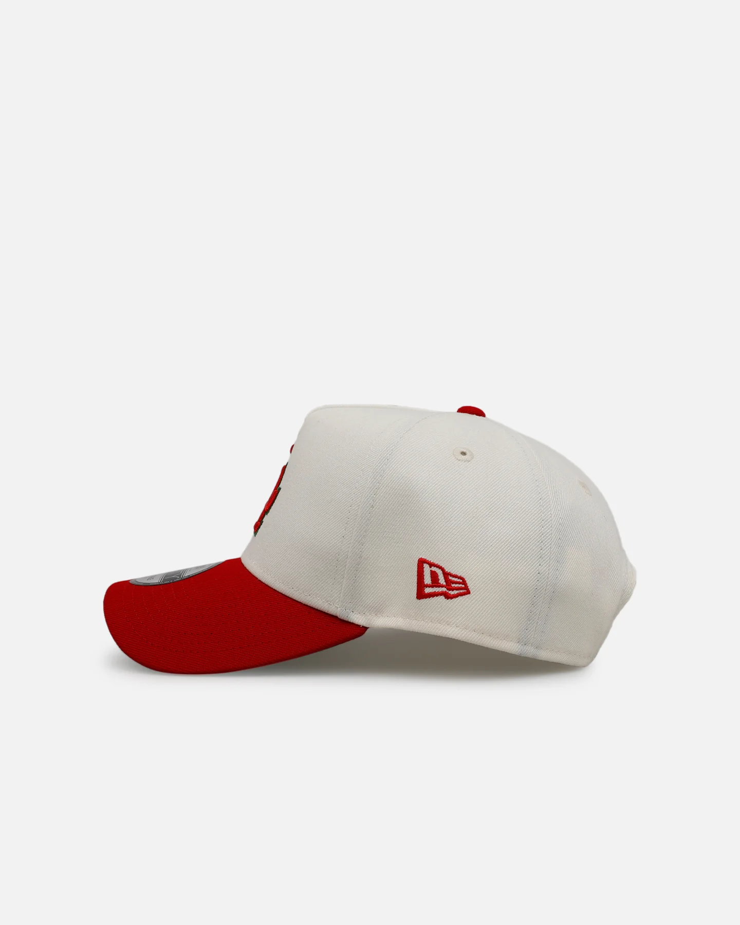 New Era Los Angeles Dodgers 'Strawberry' 9FORTY A-Frame Snapback Chrome/Red - Image 4