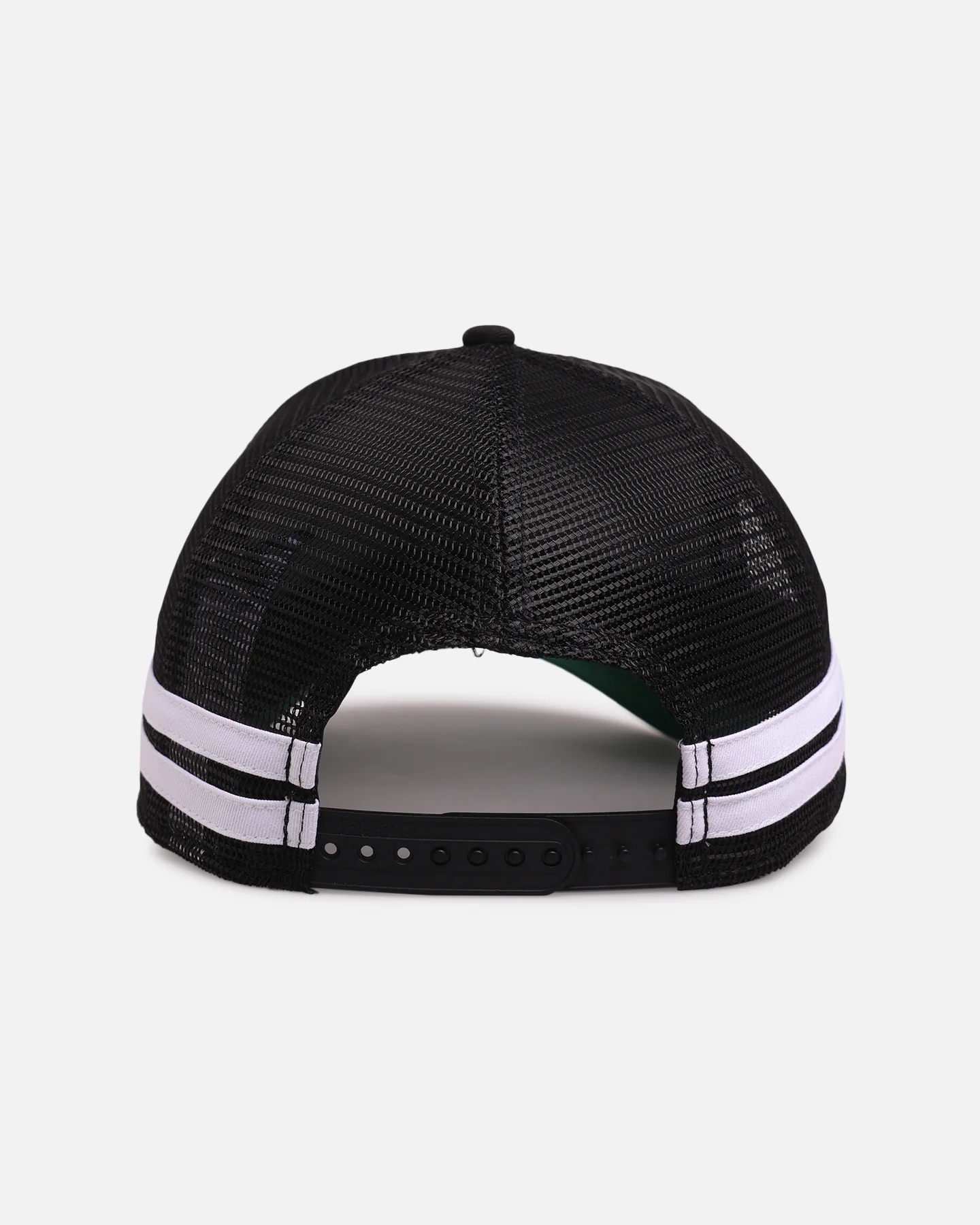 New Era Los Angeles Dodgers 'Stripe' 9FORTY A-Frame Trucker Snapback Black/White - Image 2