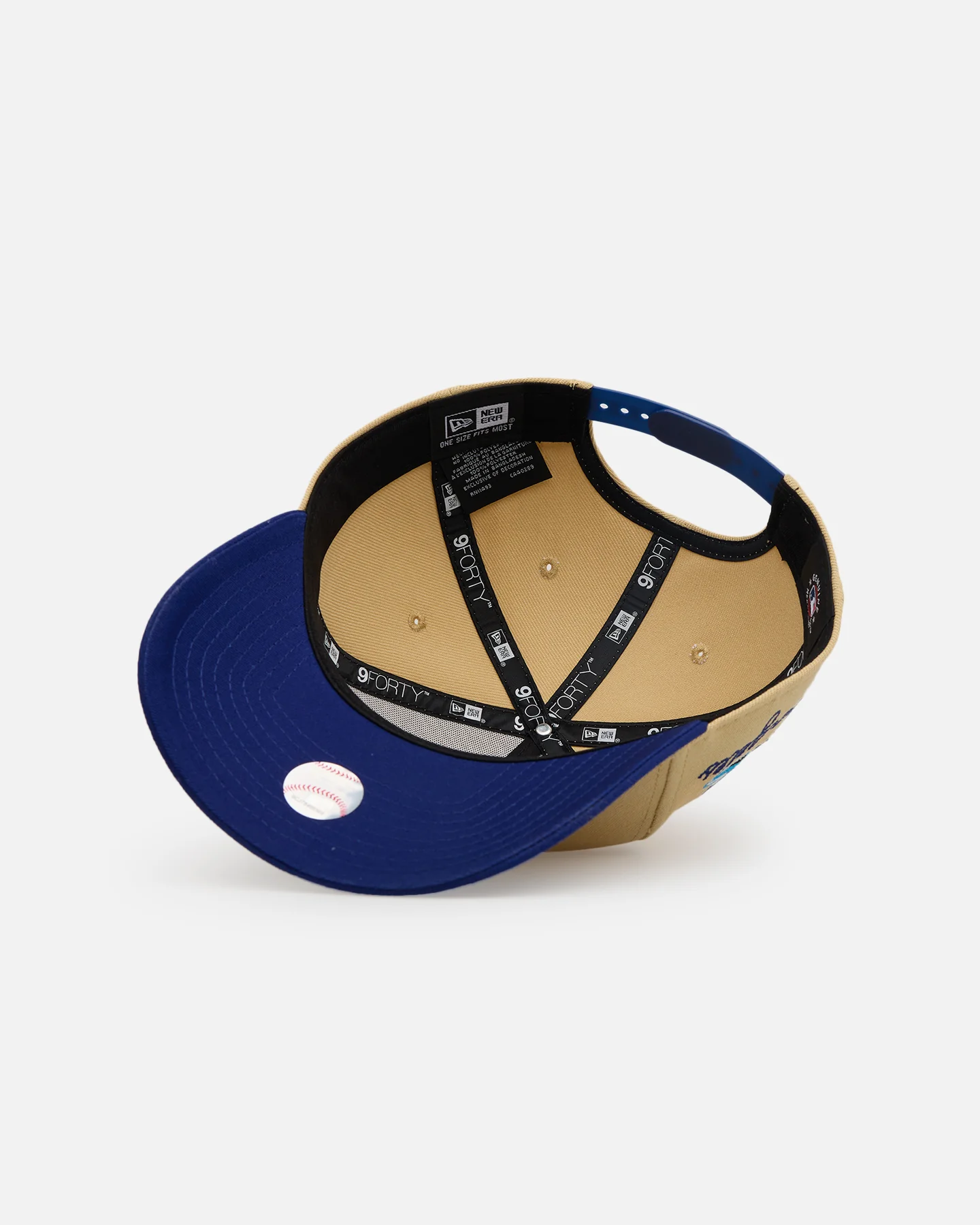 New Era Los Angeles Dodgers 'Summer Injection' 9FORTY A-Frame Sidepatch Snapback Tan - Image 6
