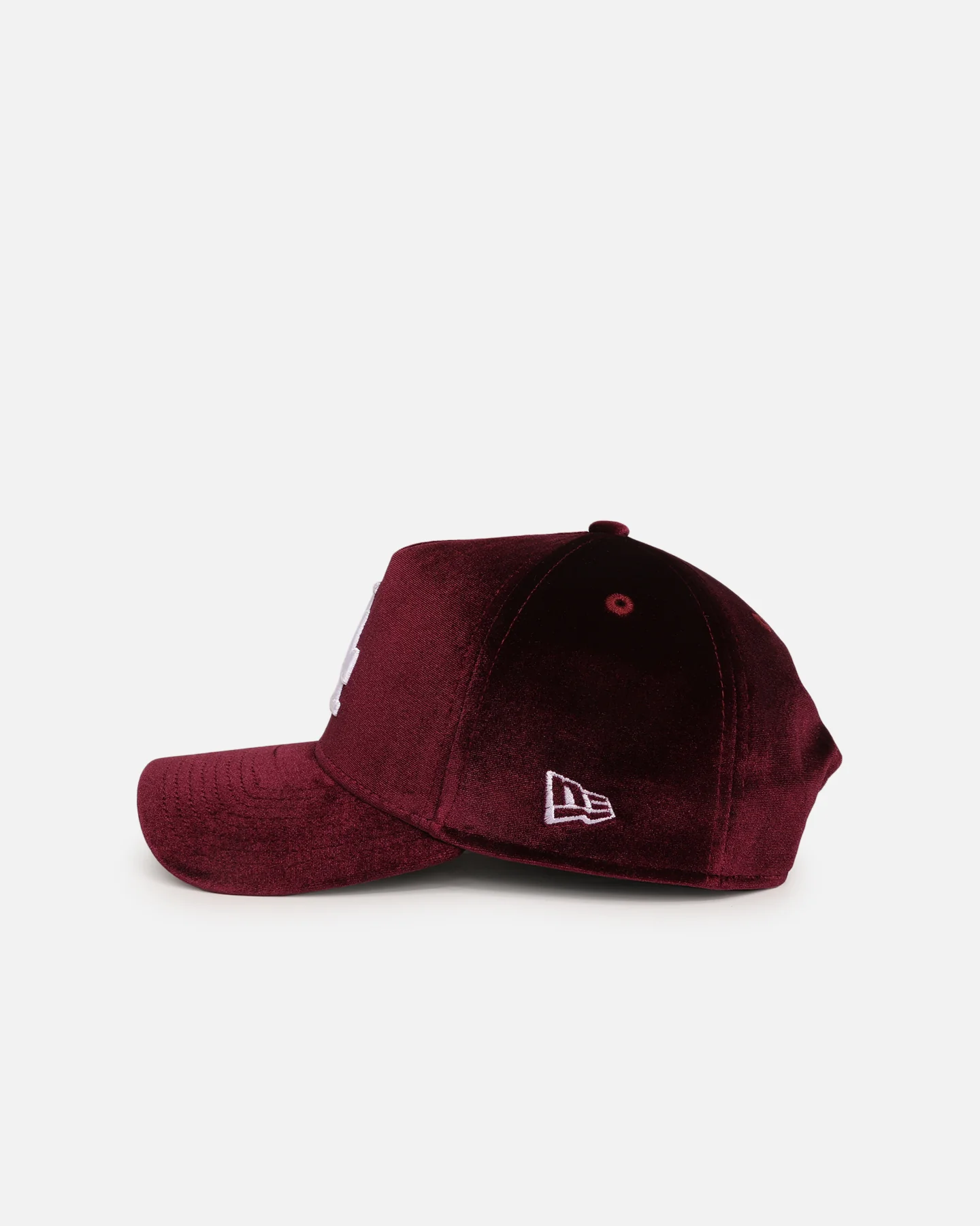 New Era Los Angeles Dodgers 'Velvet Dreams' 9FORTY A-Frame Snapback Maroon/Grey - Image 5